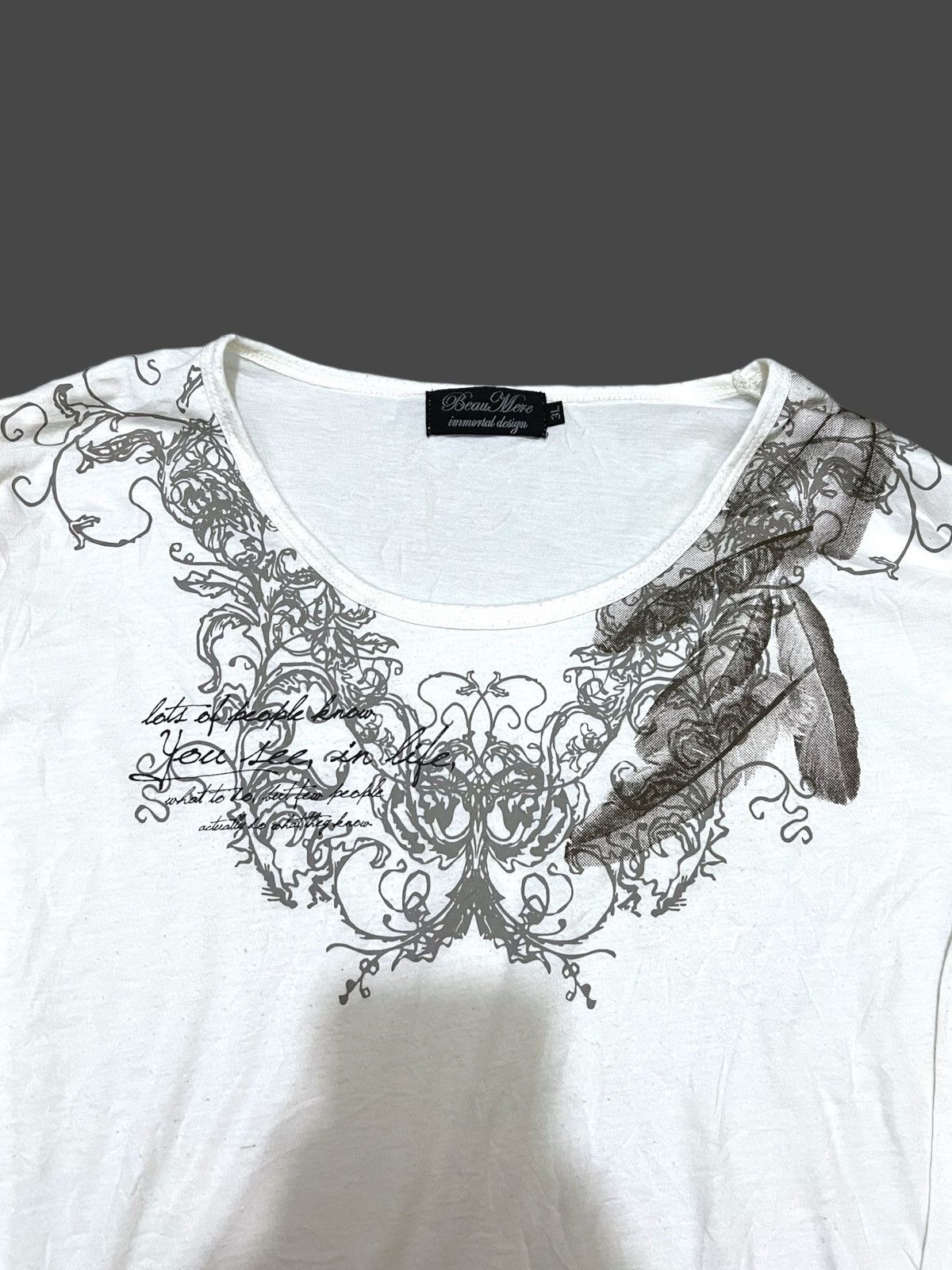 Japanese Brand Beaumere poem long slevee tee Size US L / EU 52-54 / 3 - 2 Thumbnail