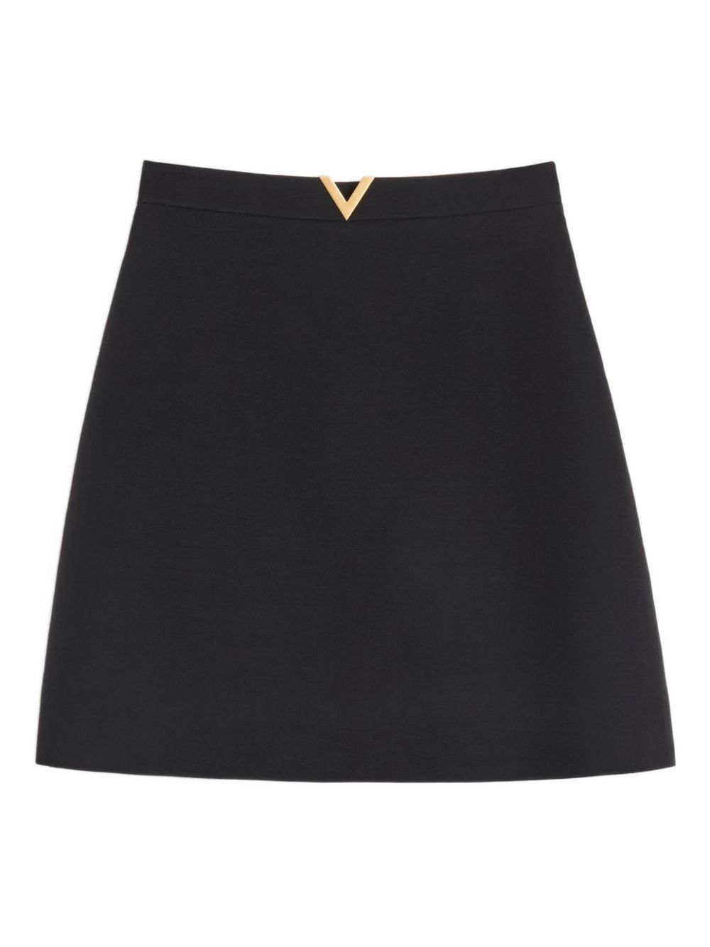 Valentino VLOGO SIGNATURE WOOL AND SILK SKIRT Size 27" / US 4 / IT 40 - 1 Thumbnail
