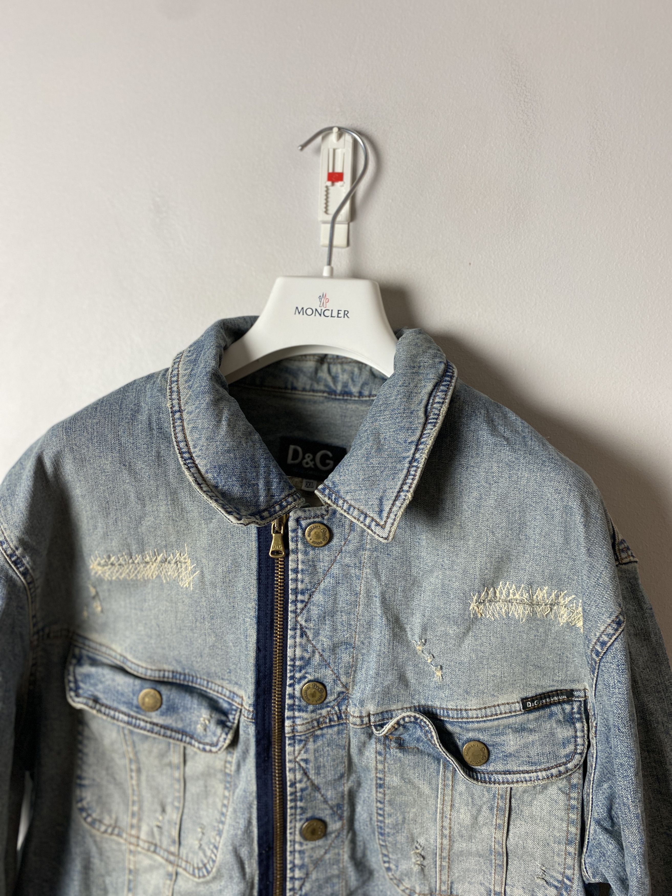 Dolce & Gabbana Dolce & Gabbana D&G distressed vintage denim jacket Size US XXL / EU 58 / 5 - 2 Thumbnail