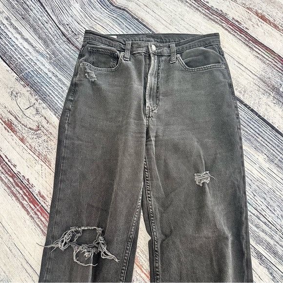 Gap GAP 90’s Loose High Rise in Washed Black Women’s Jeans Size 28" / US 6 / IT 42 - 3 Thumbnail