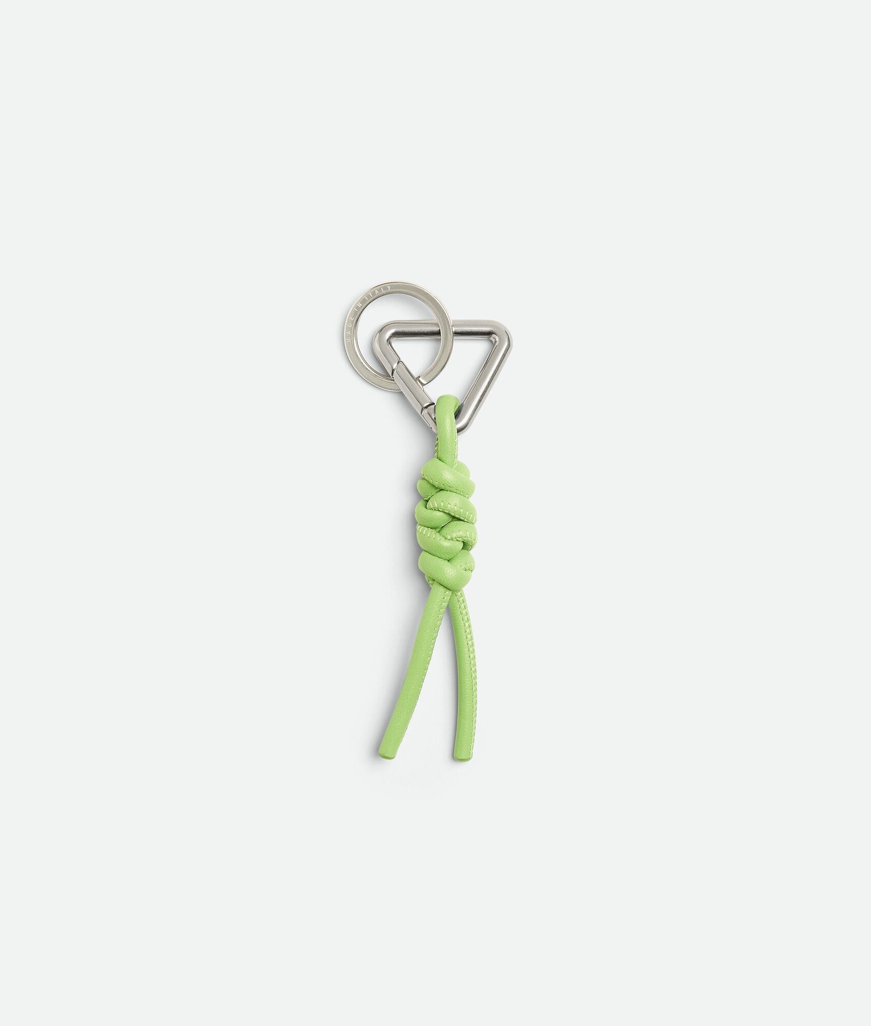 Bottega Veneta o1w1db10525 Size: OS / Triangle Key Ring in Fennel Size ONE SIZE - 2 Thumbnail