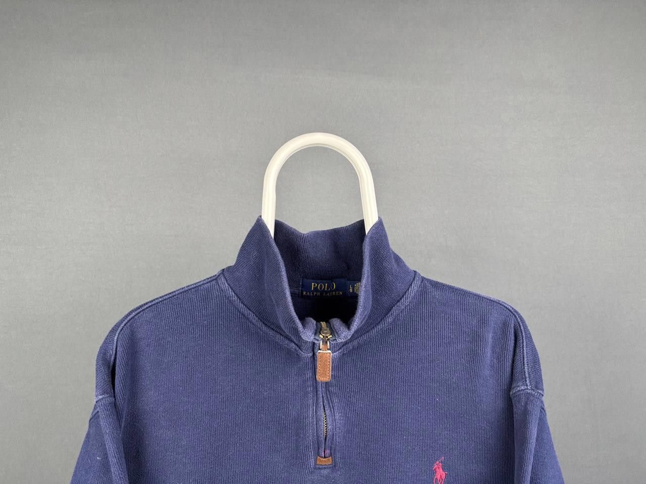 Polo Ralph Lauren Ralph Lauren Sweater Size L Blue 1/4 Zip Vintage Size US L / EU 52-54 / 3 - 2 Thumbnail