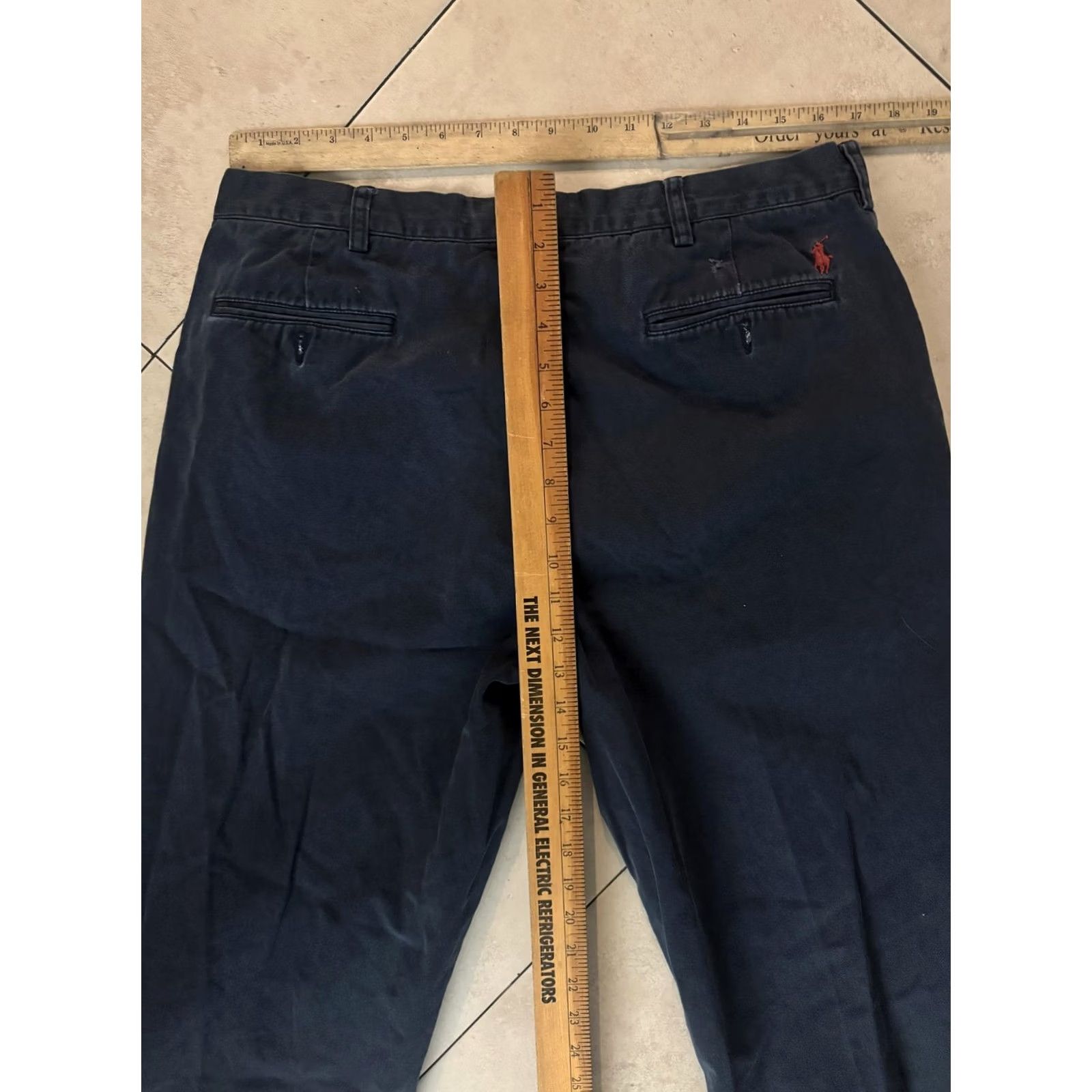 Polo Ralph Lauren Polo Ralph Lauren Preston Chino Pants Mens 36x32 Blue Cotton Flat Front Casual Pants Size US M / EU 48-50 / 2 - 6 Thumbnail