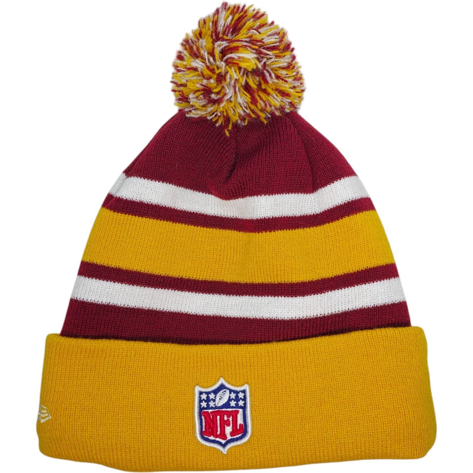 New Era NewEra Washington Redskins NFL Youth Knit Hat Cap Pom Beanie Size ONE SIZE - 2 Thumbnail