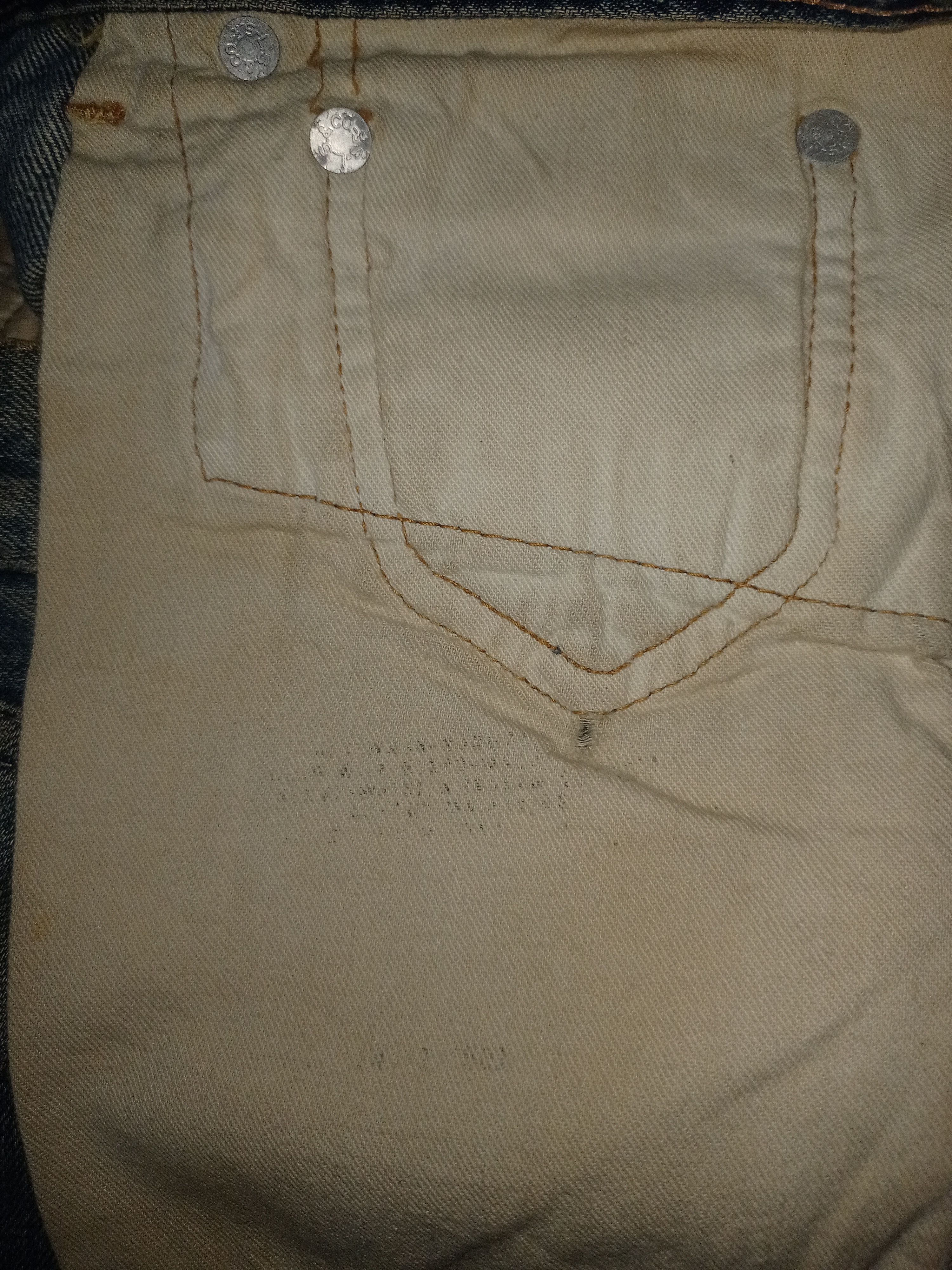 Levi's SICK VINTAGE 60s Levis 501 Big E Selvedge Jeans Button 16 Size US 33 - 16 Thumbnail
