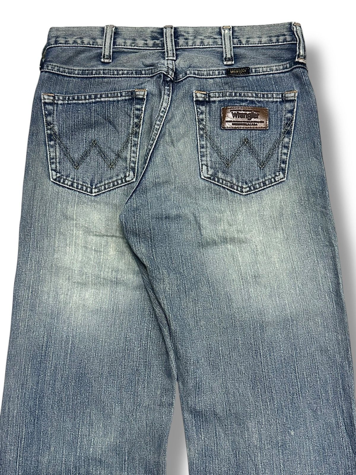 Japanese Brand Vintage Wrangler Straight Loose Style With Faded Wash Size US 28 / EU 44 - 6 Thumbnail