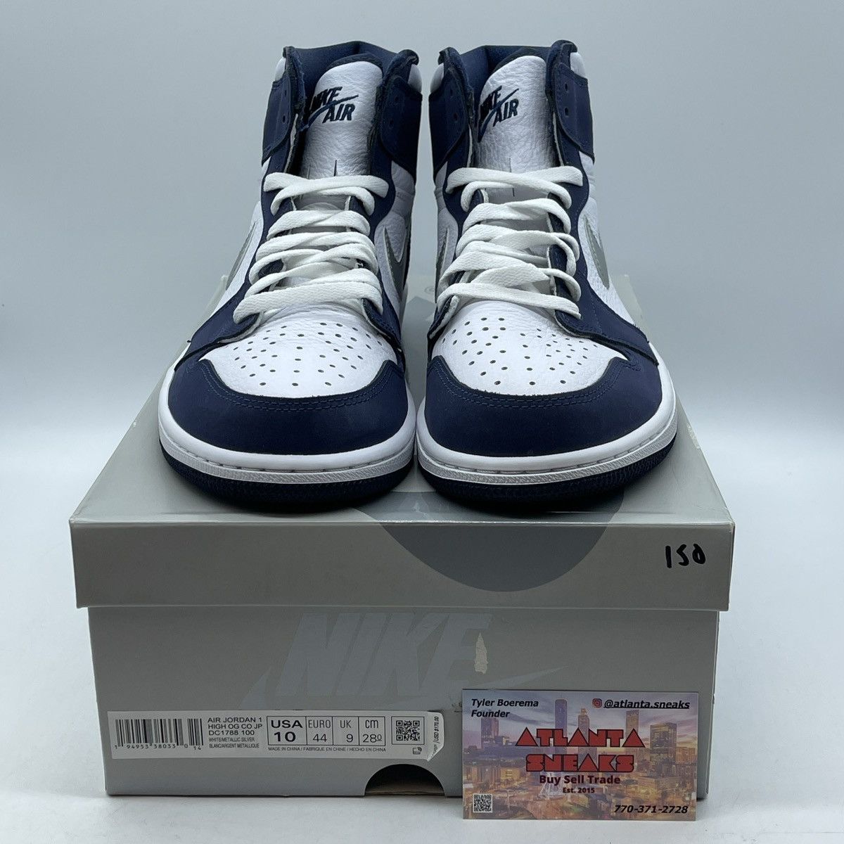 Jordan Brand Air Jordan 1 high midnight navy Size US 10 / EU 43 - 2 Thumbnail