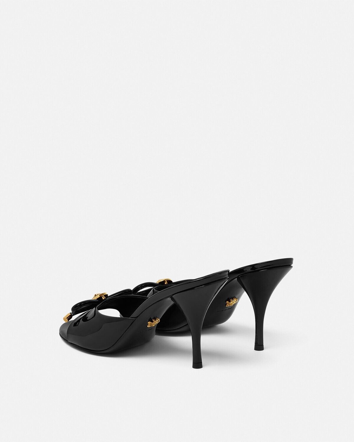 Versace VERSACE Opera Bow Black/Gold 85mm Mules New Authentic Size US 8 / IT 38 - 3 Thumbnail