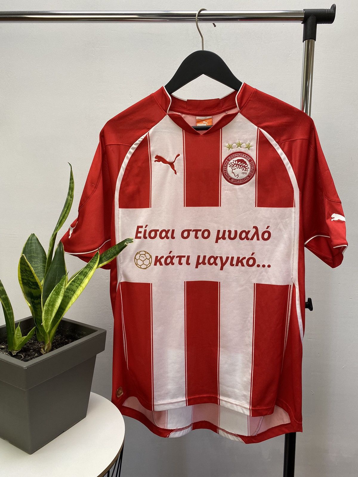 Puma × Vintage Olympiacos Piraeus 2010 2011 #38 Home Kit Jersey Champions M Size US M / EU 48-50 / 2 - 2 Thumbnail