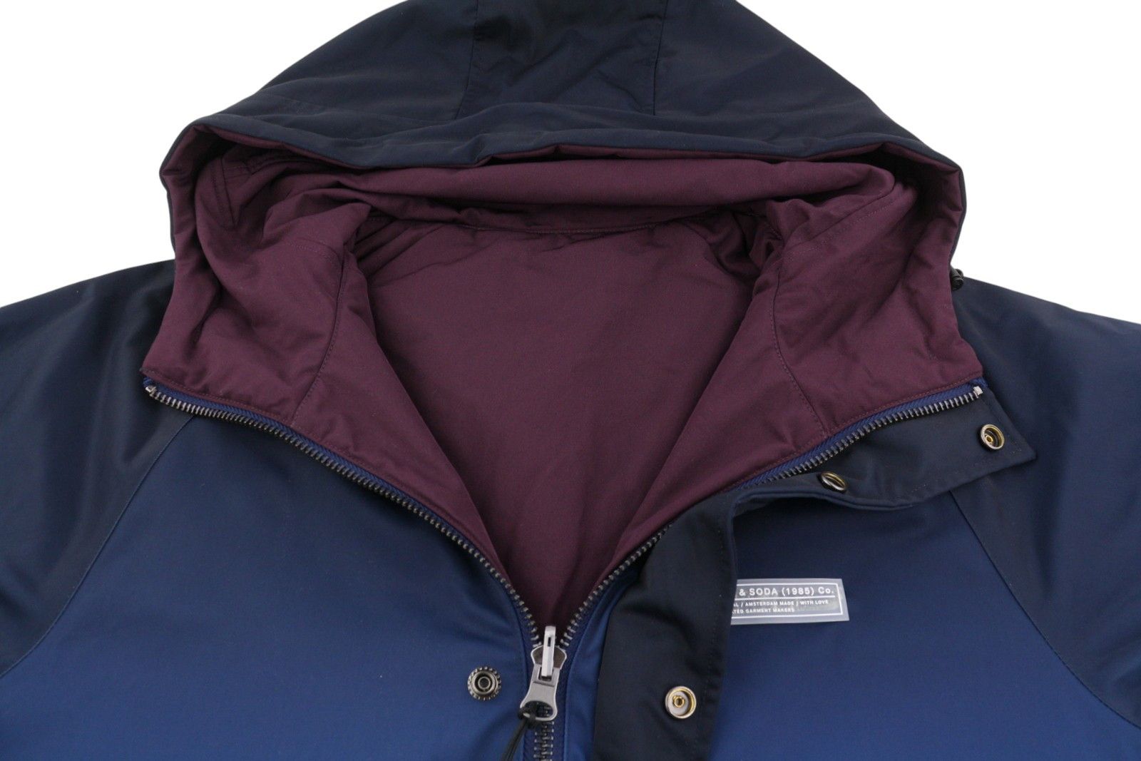 Scotch & Soda M Reversible Padded Hooded Zip Jacket 88475 Size US M / EU 48-50 / 2 - 6 Thumbnail