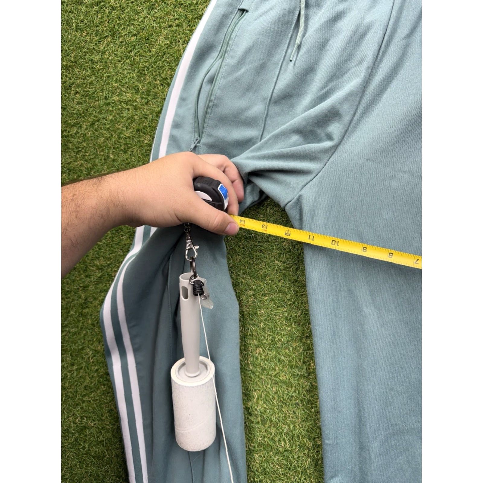 Adidas Adidas Track Pants Mens M Mint Green Pale Casual Lounge Comfort y2k Pants Size US 31 - 4 Thumbnail
