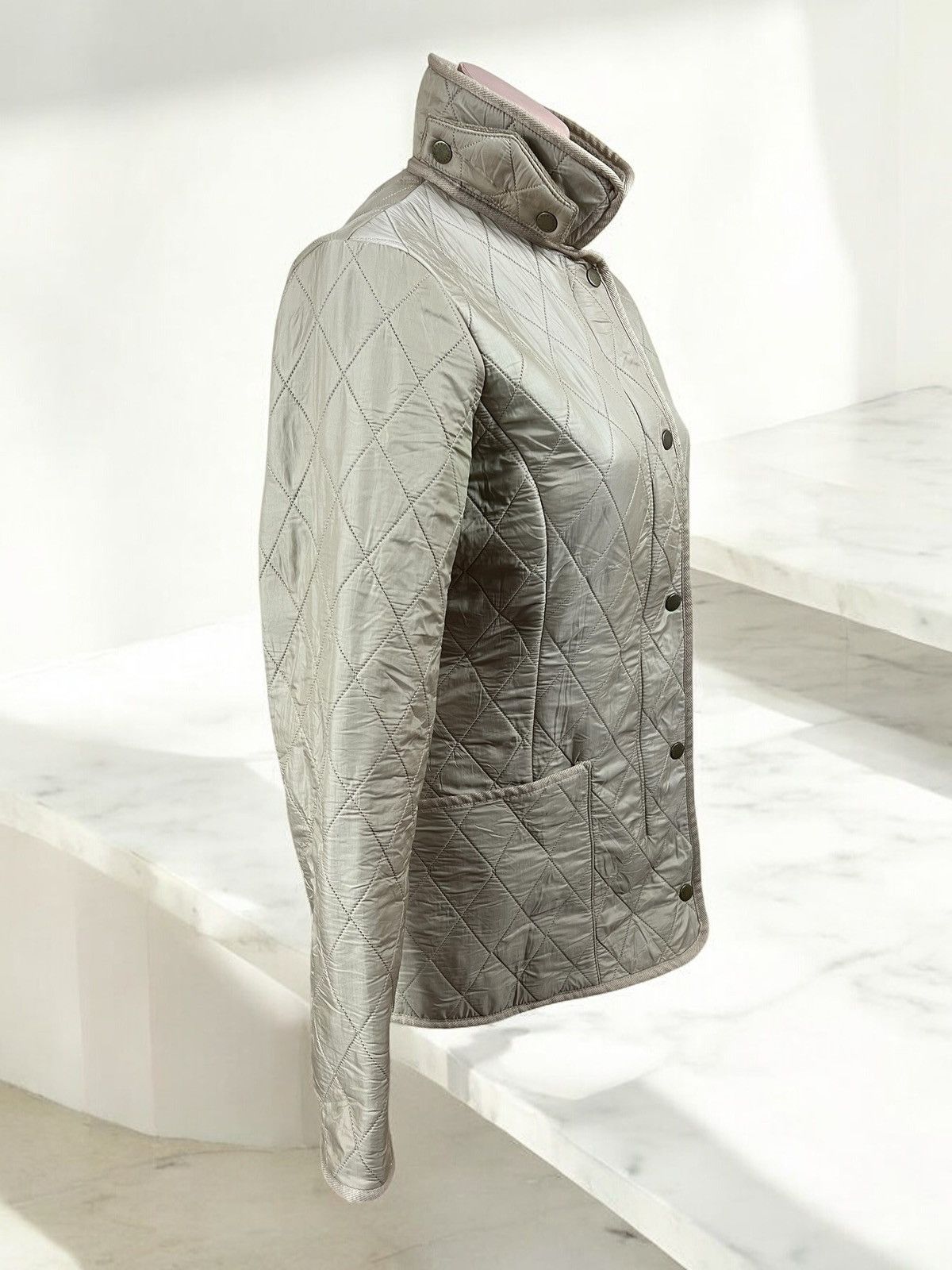 Barbour Barbour Beige Ladies Polarquilt Jacket size M Size M / US 6-8 / IT 42-44 - 3 Thumbnail
