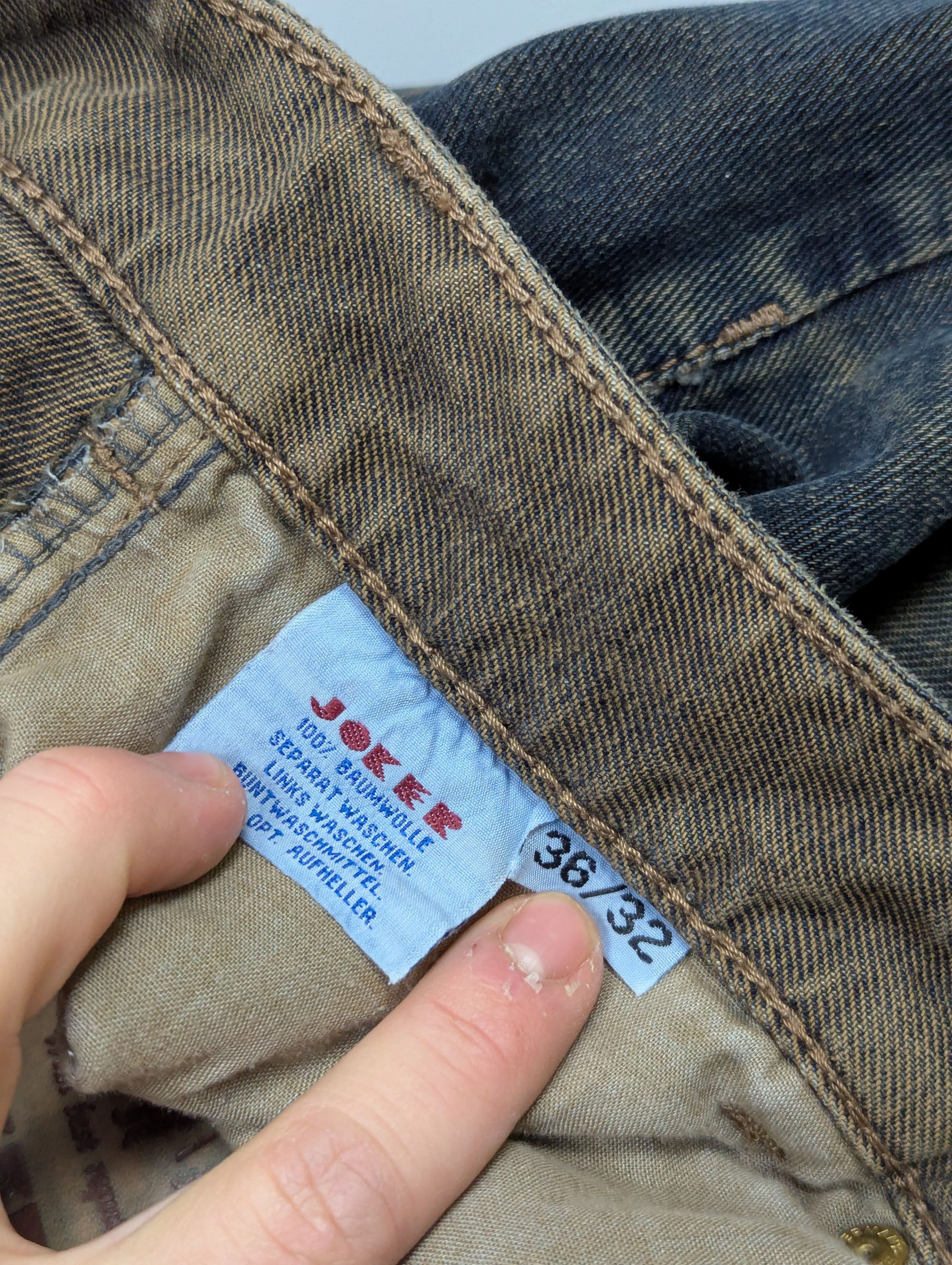 Vintage JOKER Vintage 90s Faded Distressed Straight Leg Jeans Size US 36 / EU 52 - 12 Thumbnail