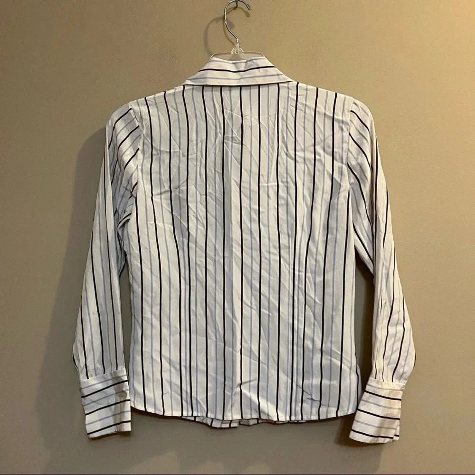 Other Andrea Viccaro NWT Women Small 100% Silk Button Front Shirt Size S / US 4 / IT 40 - 9 Thumbnail