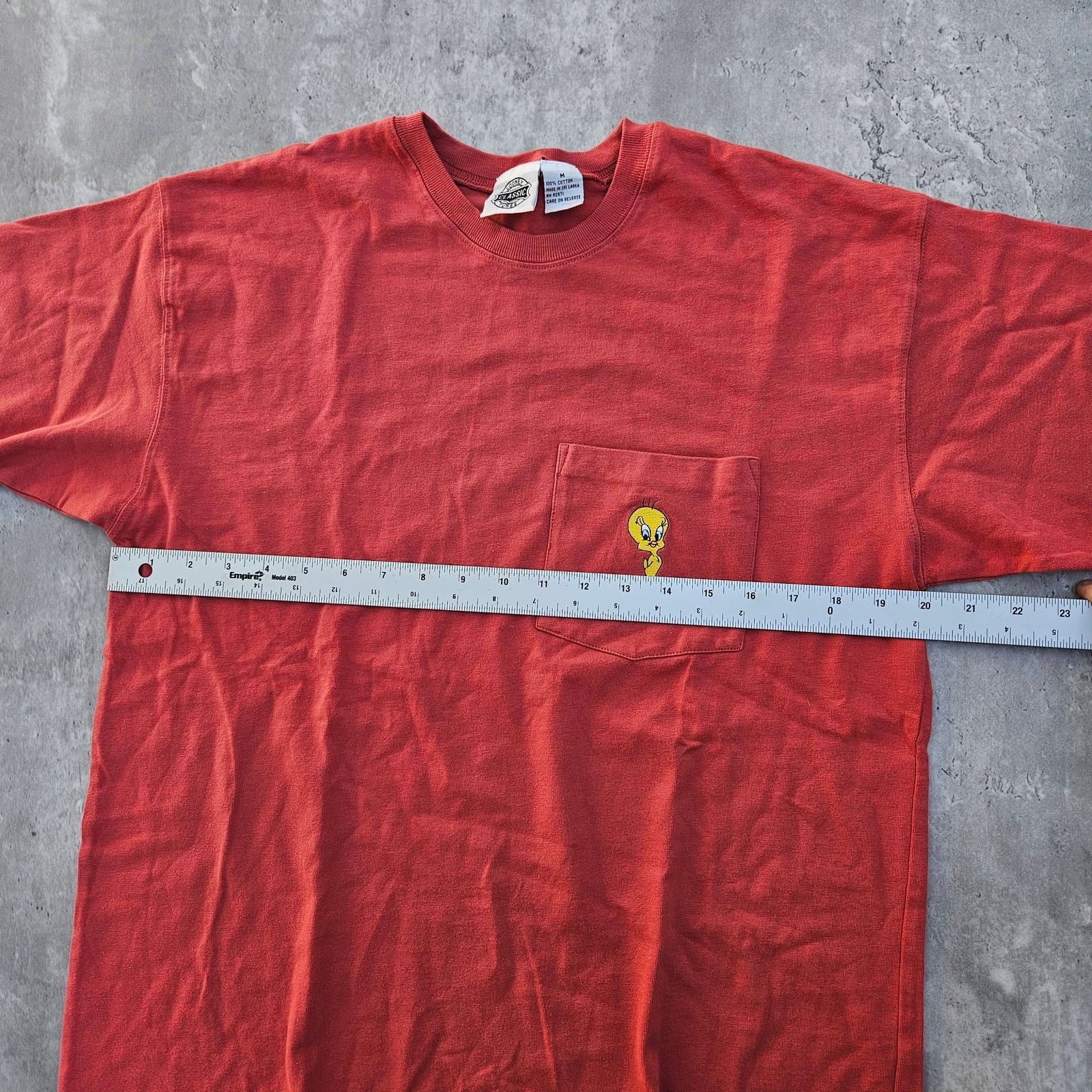 &Daughter Vintage Tweety Bird Pocket Tee Size M Peach Size M / US 6-8 / IT 42-44 - 6 Thumbnail
