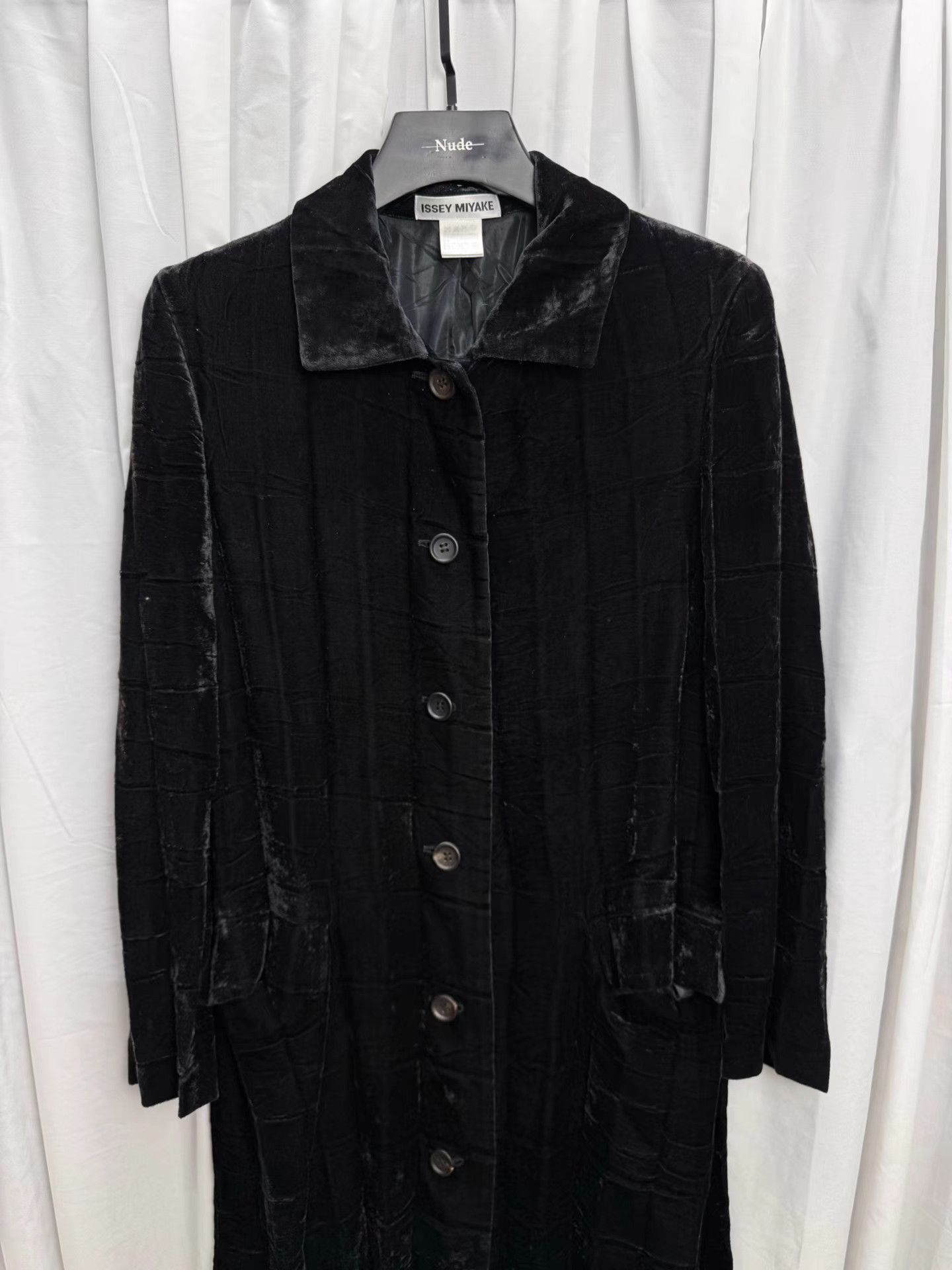 Issey Miyake ISSEY MIYAKE Pleated Velvet Coat K20 Size US L / EU 52-54 / 3 - 2 Thumbnail