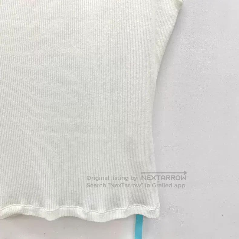 Loewe Loewe White logo embroidered cotton crew-neck sleeveless k Size L / US 10 / IT 46 - 4 Thumbnail
