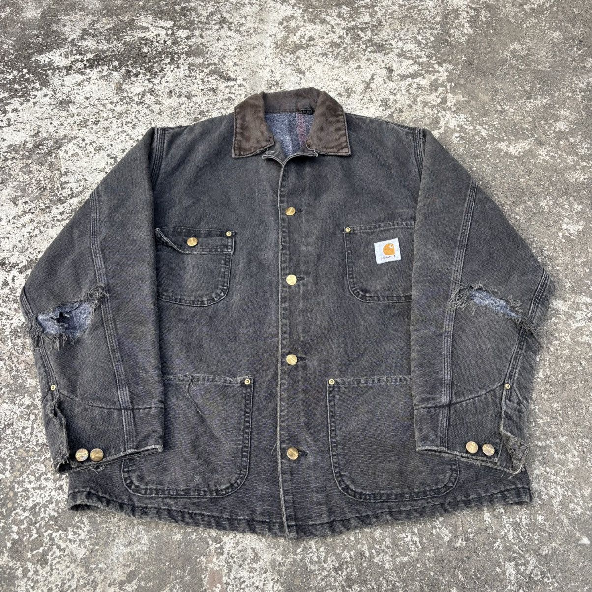 Carhartt Vintage Carhartt Chore Coat Black Size US M / EU 48-50 / 2 - 2 Thumbnail
