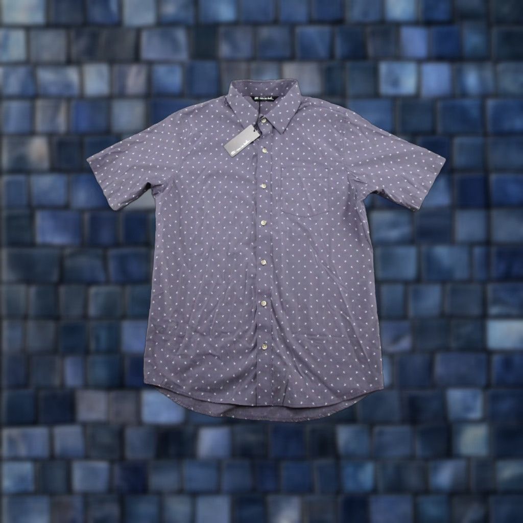 TravisMathew Travis Matthew Not Your Best Button Up Shirt SS Heather Purple Size M NEW Size US M / EU 48-50 / 2 - 1 Thumbnail