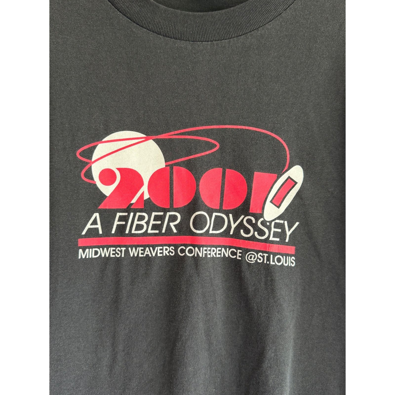 Hanes Vintage 2000 Fiber Odyssey Graphic Tee XL Black Size US XL / EU 56 / 4 - 2 Thumbnail