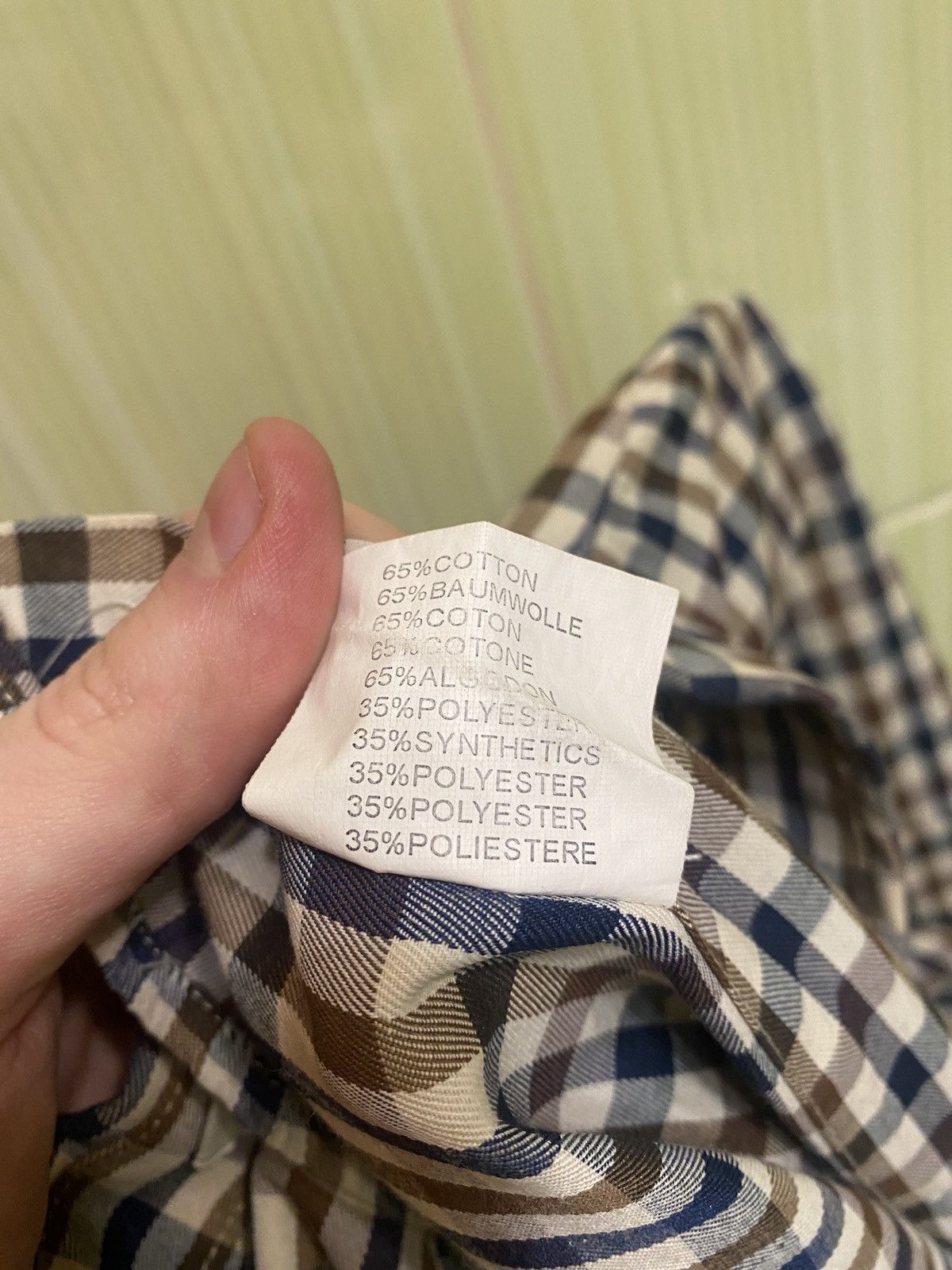 Aquascutum Aquascutum fullprint shirt button up Size US L / EU 52-54 / 3 - 4 Thumbnail