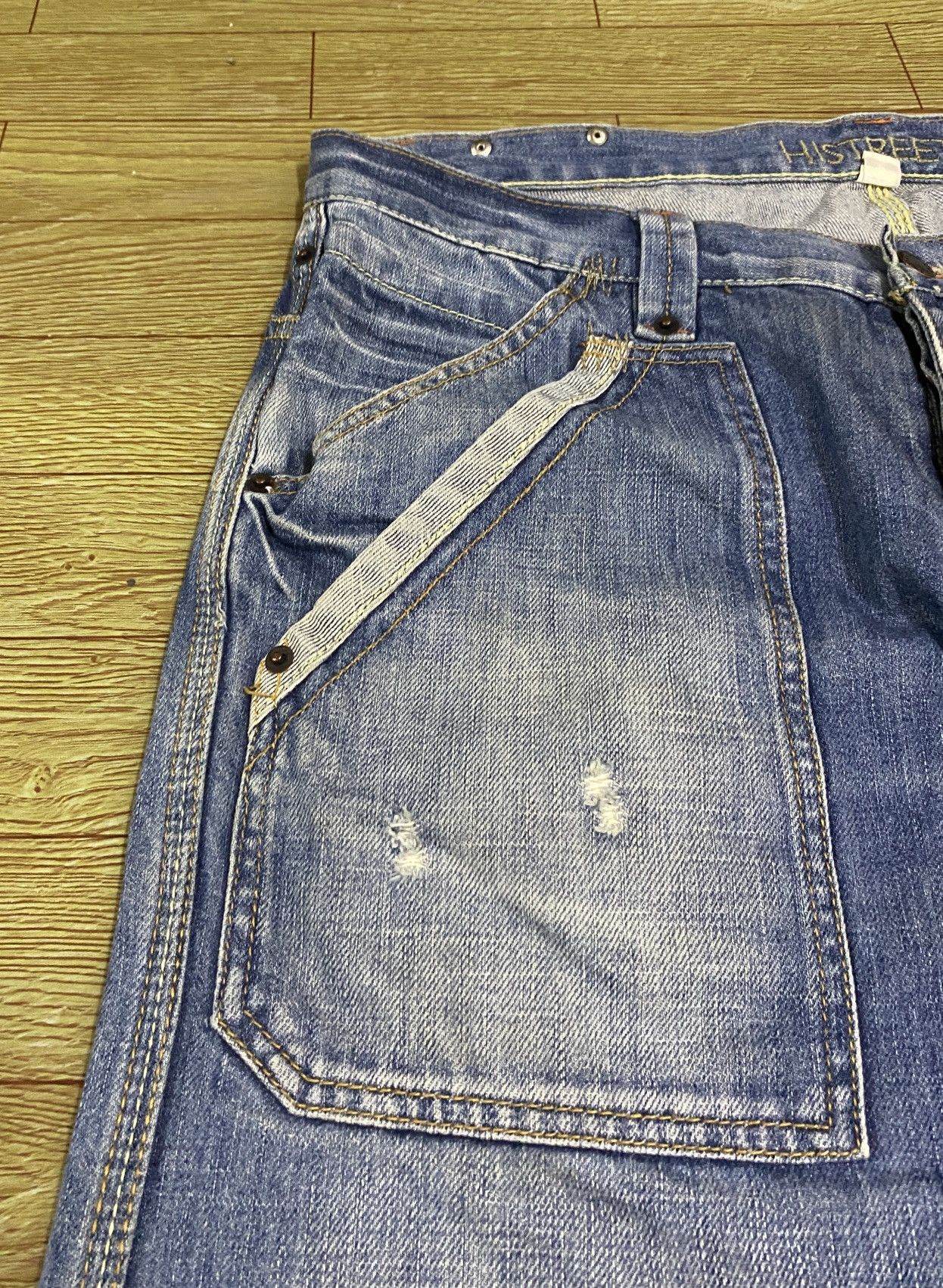 Japanese Brand Rare Design Vintage Japanese Brand HiStreet Jeans 1990s Size US 36 / EU 52 - 4 Thumbnail