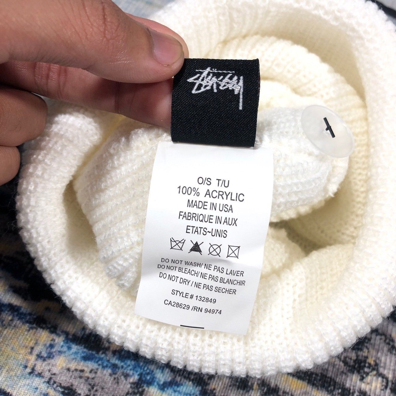 Stussy Stussy Oval Patch Cuff Beanie Size ONE SIZE - 6 Thumbnail