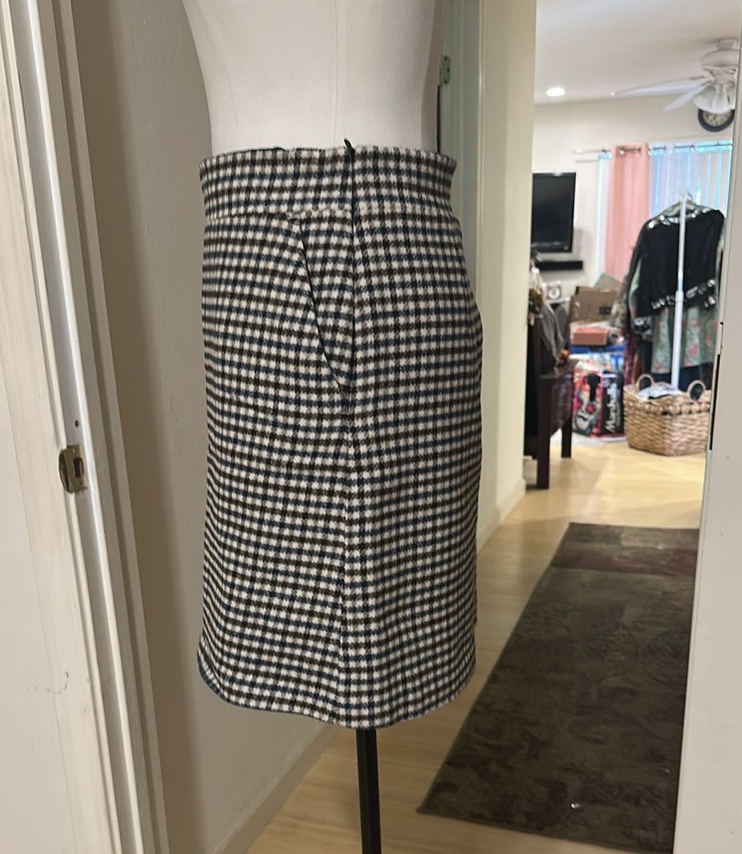 Jigsaw Houndstooth mini skirt size 6 Size 28" / US 6 / IT 42 - 4 Thumbnail