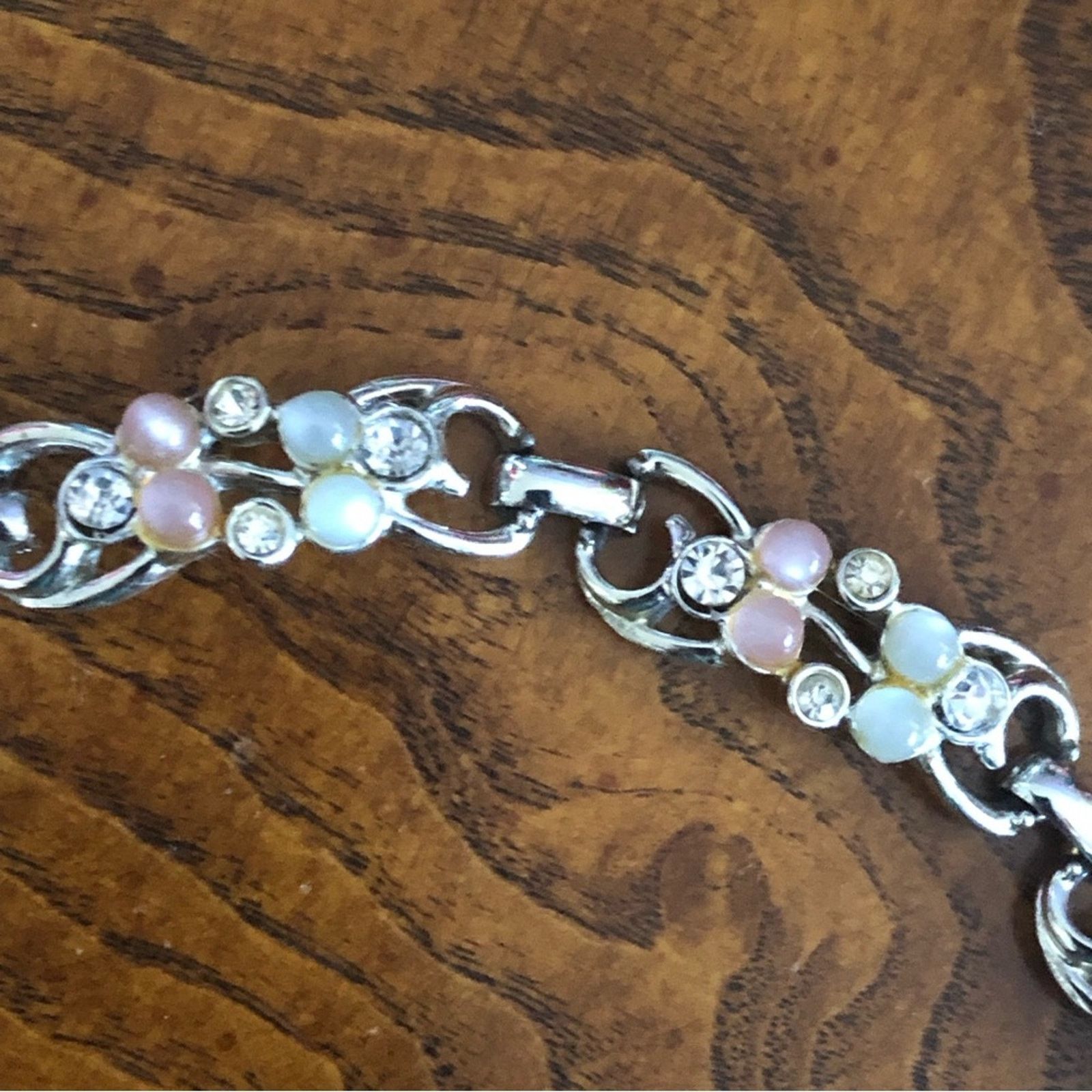 Vintage Vintage mid century Sarah Coventry pearl and stone bracelet Size ONE SIZE - 5 Thumbnail