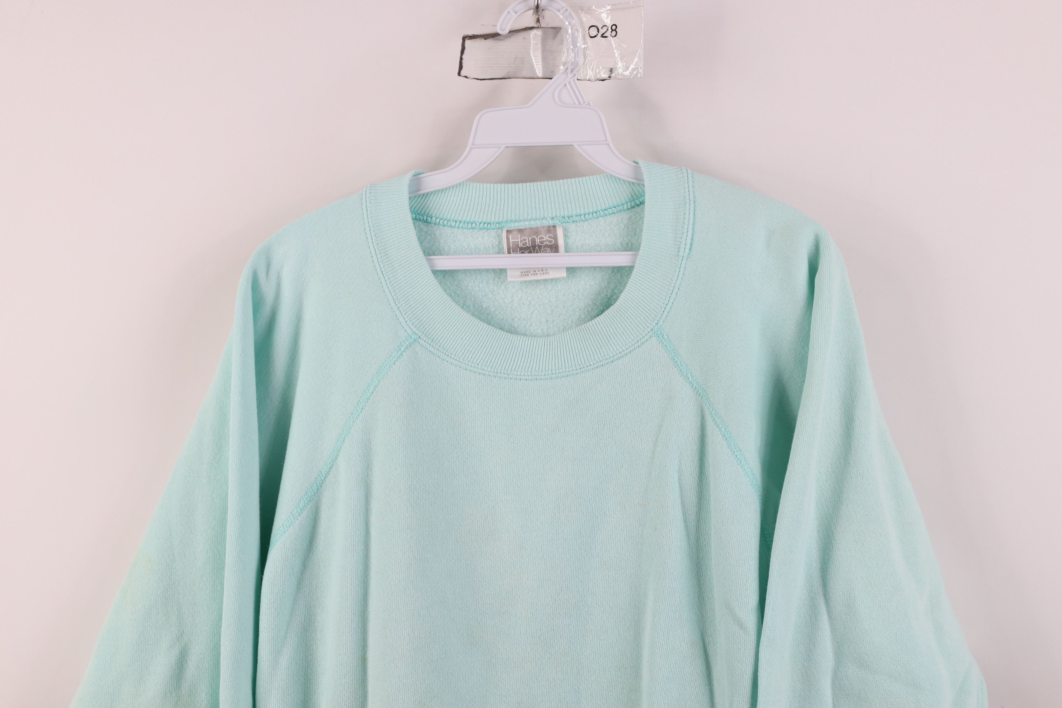 Vintage Vintage 90s Streetwear Blank Crewneck Sweatshirt Blue USA Size XL / US 12-14 / IT 48-50 - 2 Thumbnail