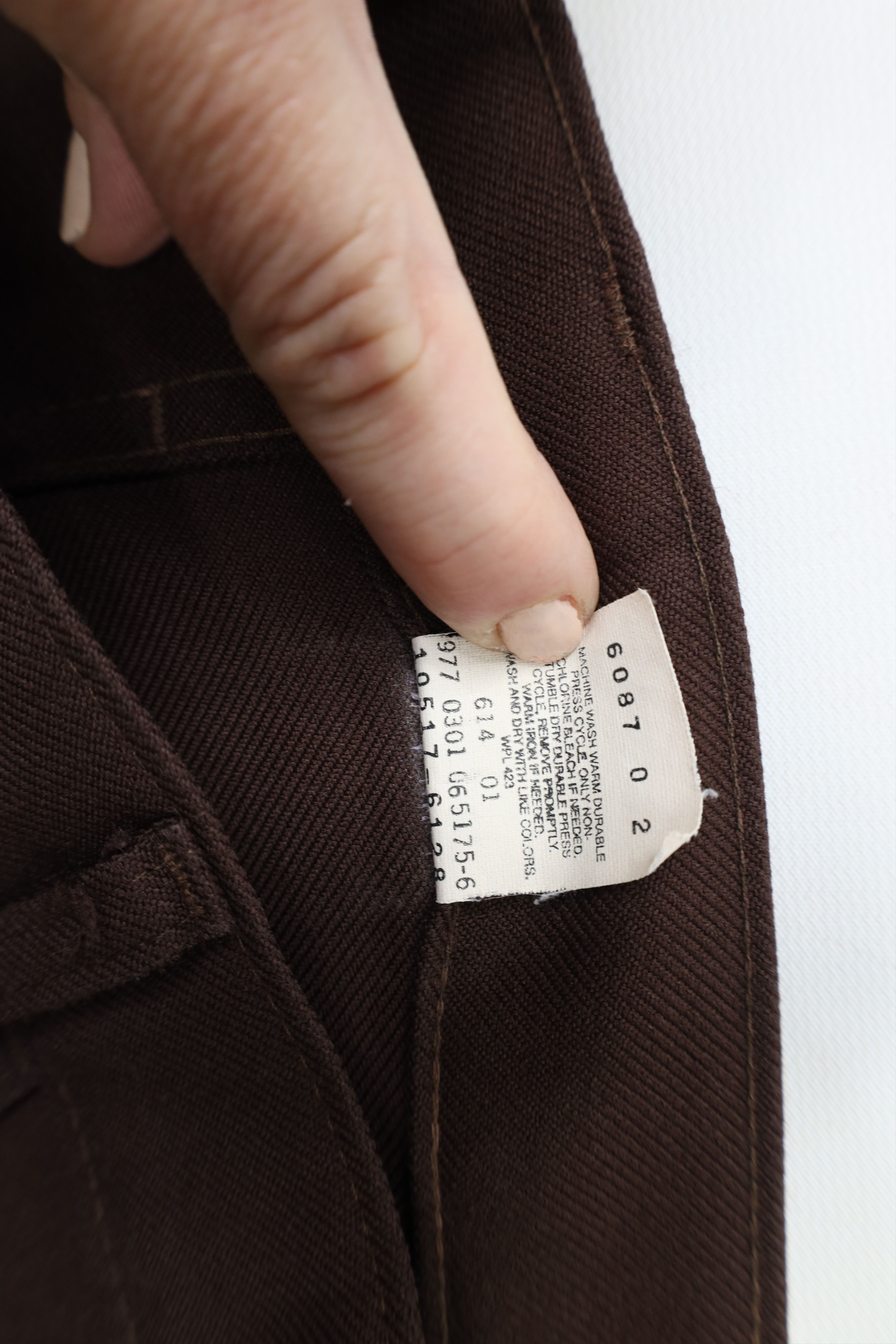 Levi's × Vintage Vintage Y2K 2001 Levis Wide Leg Bell Bottoms Pants Brown Size US 40 / EU 56 - 7 Thumbnail