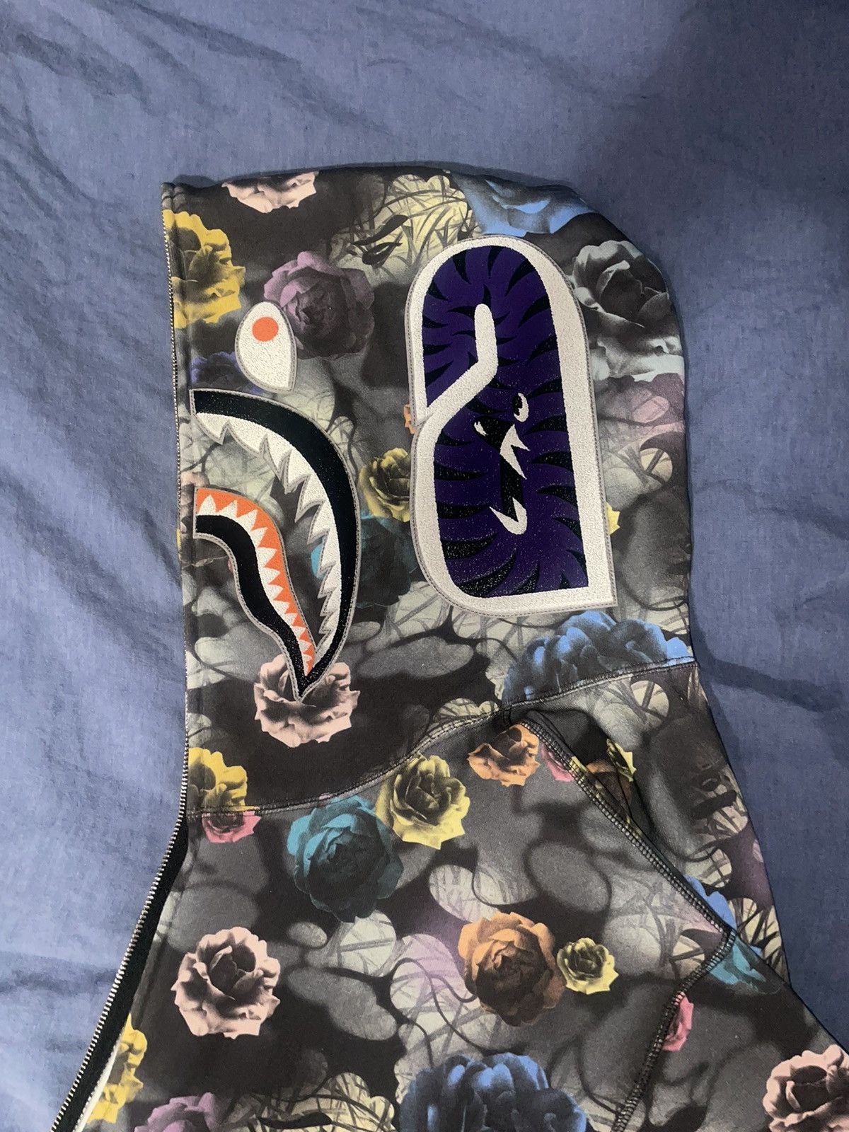Bape Floral Camo Shark Relaxed Full Zip Hoodie Size US M / EU 48-50 / 2 - 11 Thumbnail