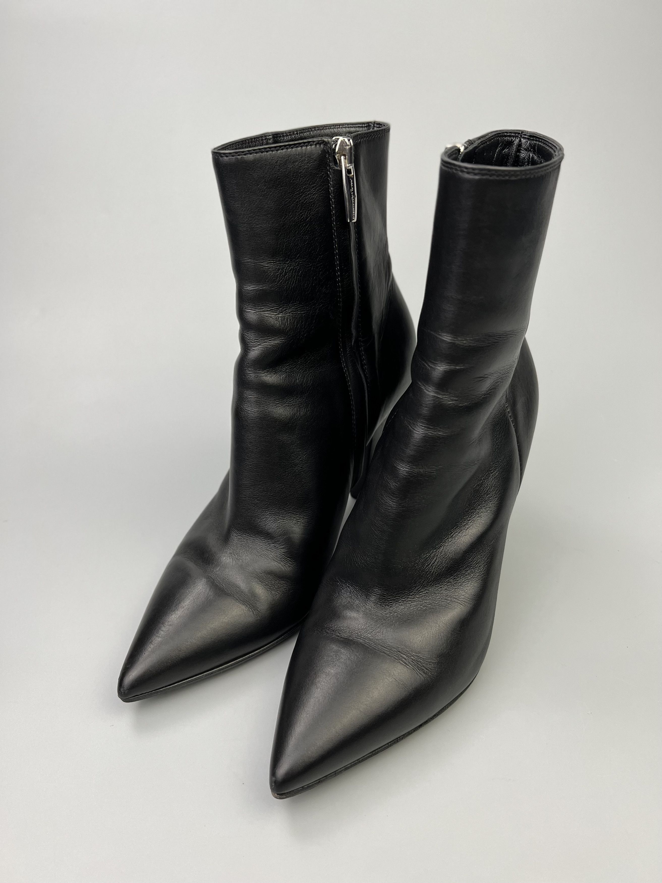 Gianvito Rossi Gianvito Rossi Black Pointed Toe Heel Boots Size IT34 Size US 4 / IT 34 - 1 Thumbnail