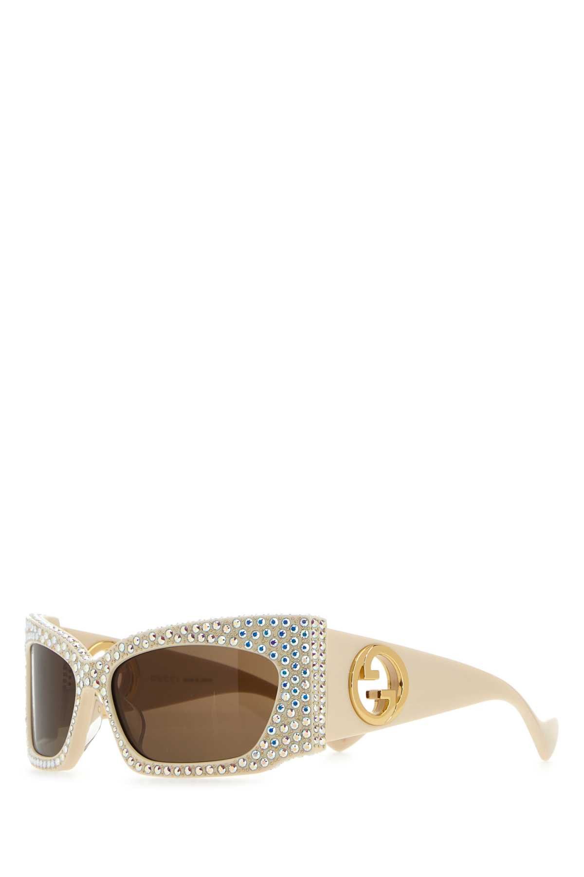 Gucci Embellished Acetate Sunglasses Size ONE SIZE - 1 Thumbnail