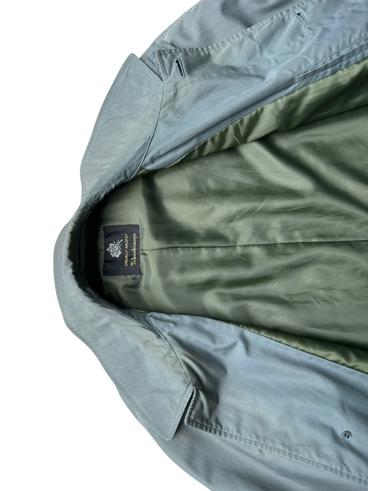 Japanese Brand Takashiyama Blue Trench Coat Size US L / EU 52-54 / 3 - 9 Thumbnail