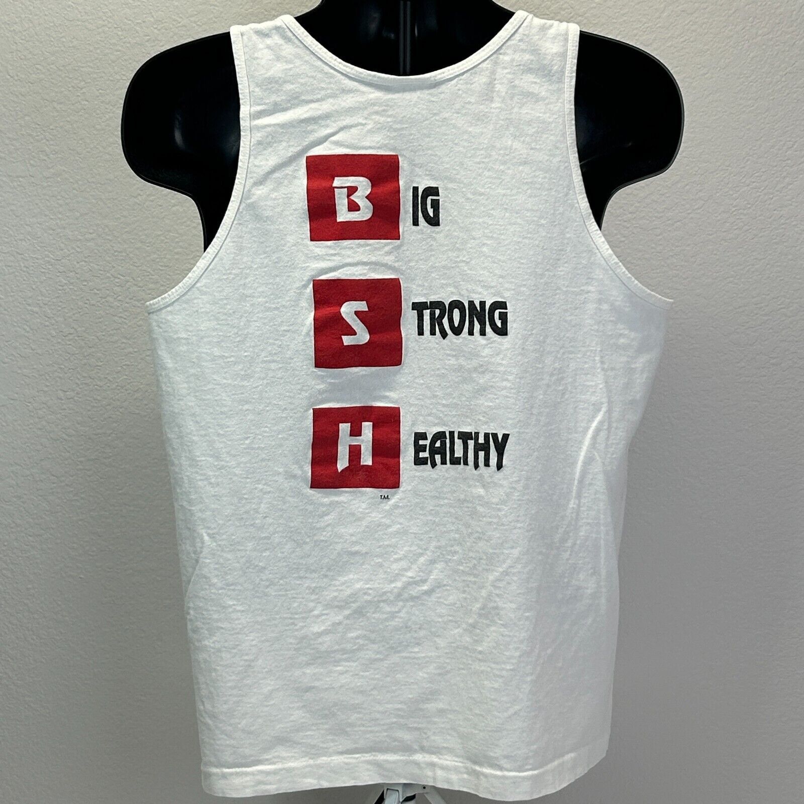 Fruit Of The Loom Vintage 90s Big Strong Healthy BSH Tank Top Gym Work L Large Size US L / EU 52-54 / 3 - 3 Thumbnail