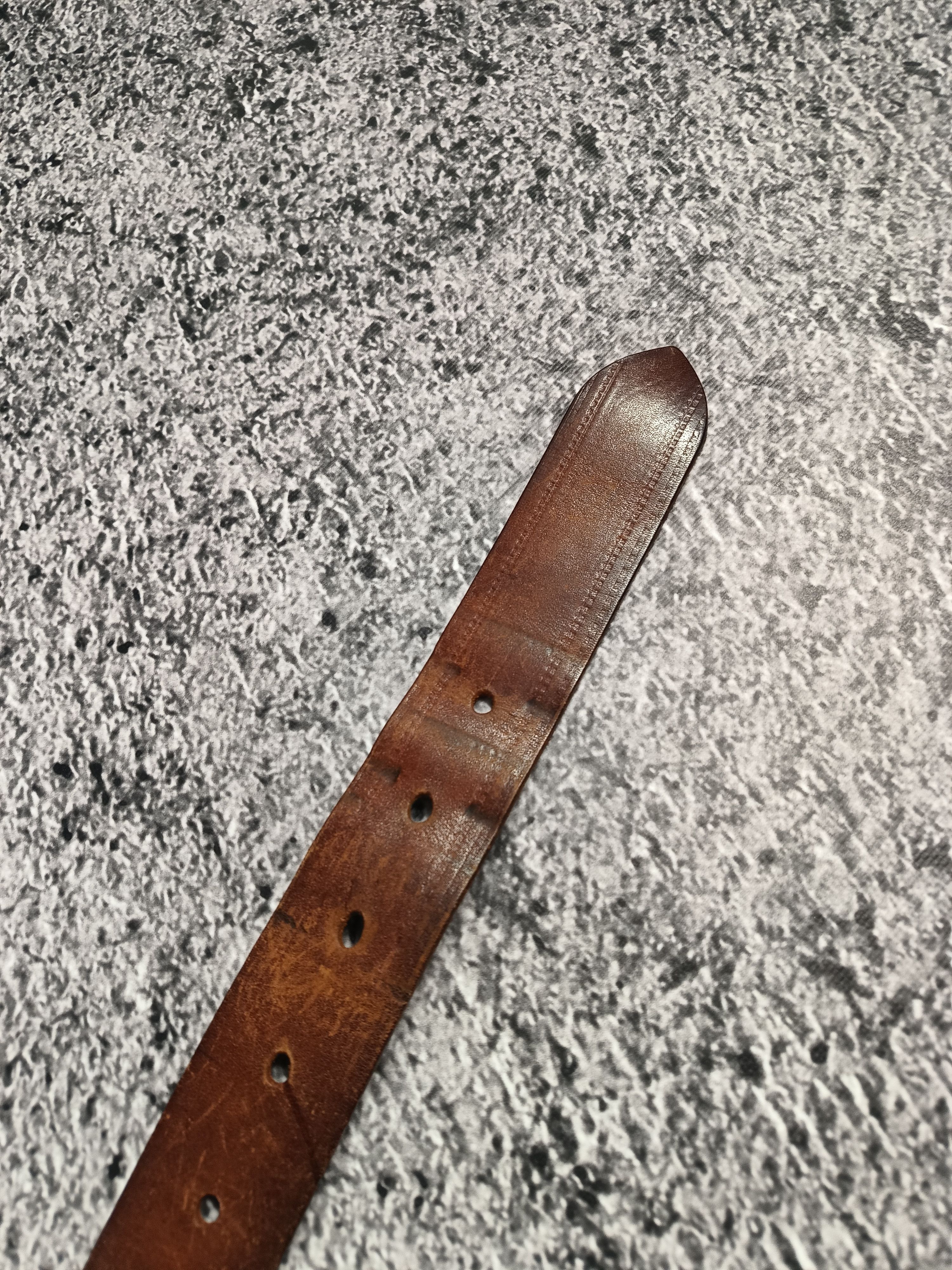 Levi's × Levi's Vintage Clothing × Vintage Vintage Levis Belt 80s 90s Brown Buckle Metal Size 42 - 8 Thumbnail