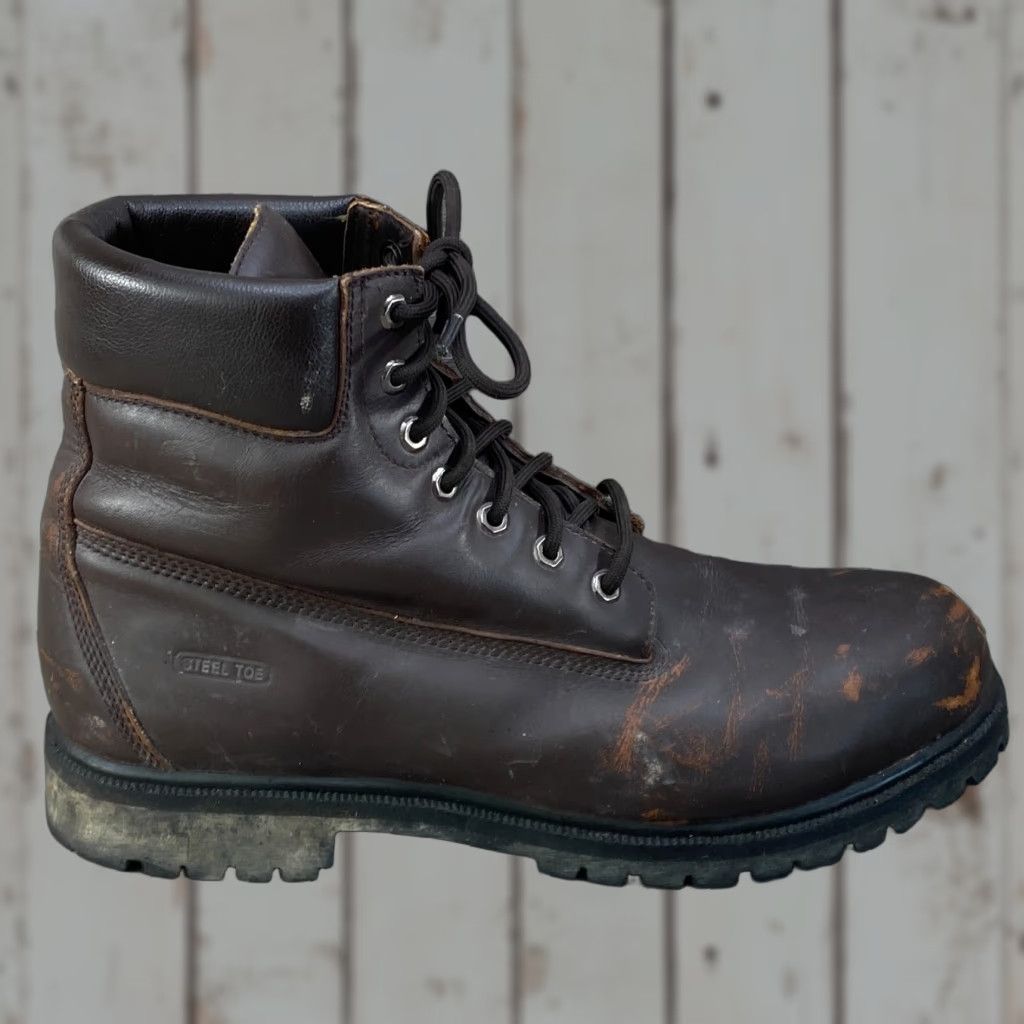 John Deere John Deere Boots Mens 13 M Brown Leather Steel Toe Lace Up Work Combat Boot Shirt Boots Mens 13 M Brown Leather Steel Toe Work/Combat Boots Mens Size US 13 / EU 46 - 1 Thumbnail