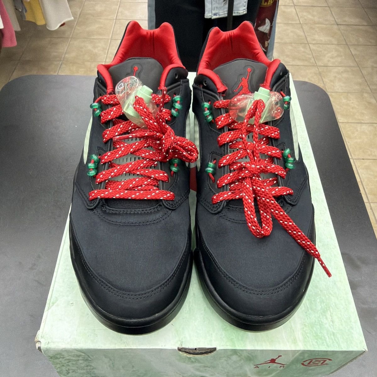 Jordan Brand Air Jordan 5 Retro Low SP Clot Black Jade Men's Size 10 Size US 10 / EU 43 - 6 Thumbnail