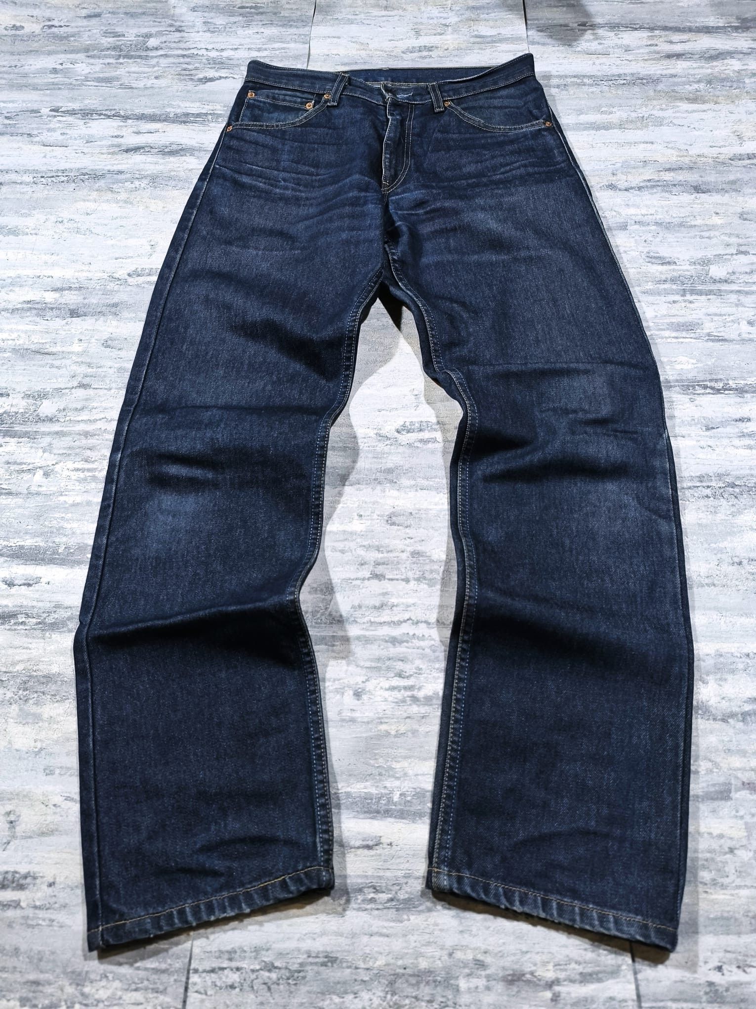 Levi's Vtg Levis 521 32x31 Navy Blue Straight Leg Faded Size US 32 / EU 48 - 2 Thumbnail