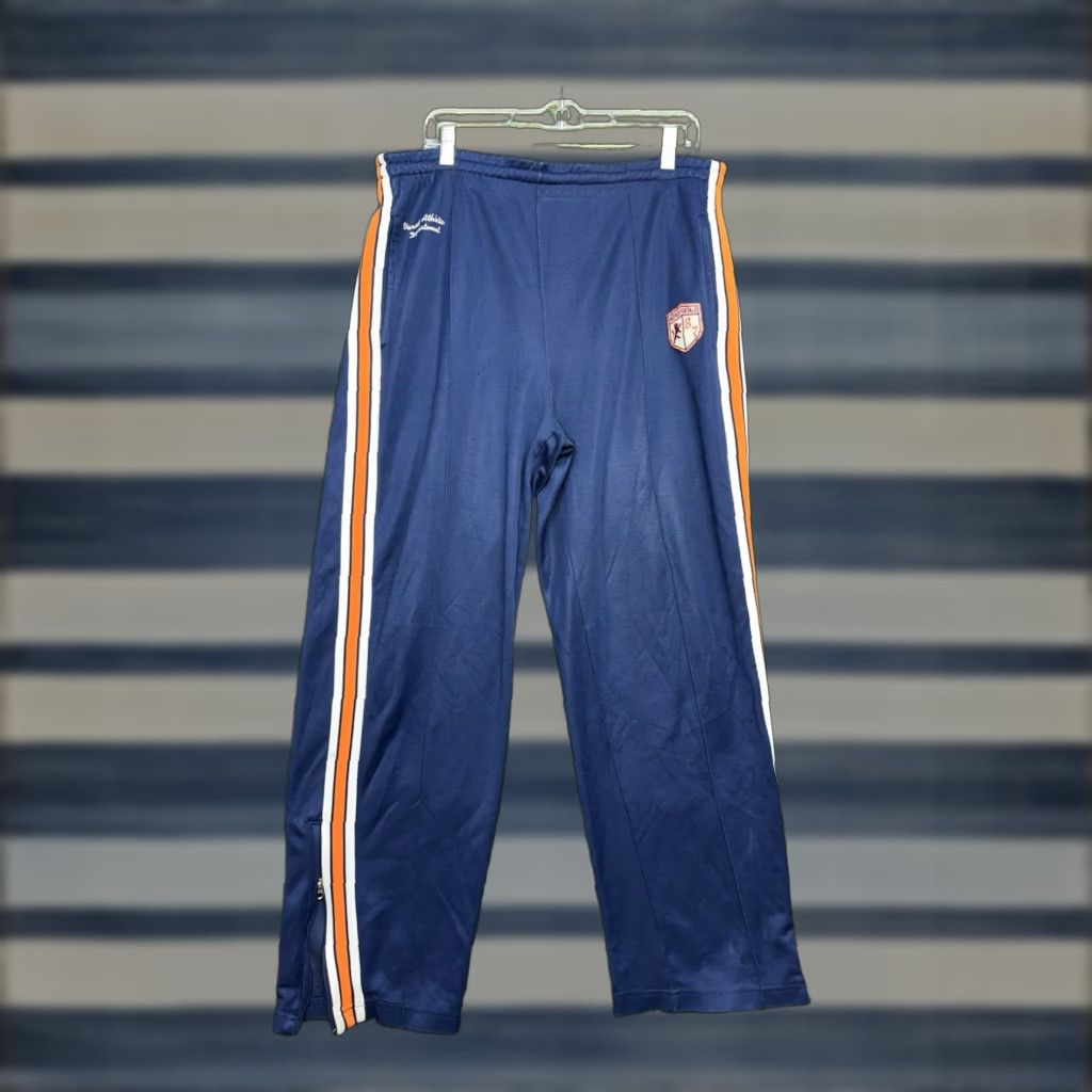 Vintage Aéropostale Track Pants Mens Large Y2K Varsity Athleisure Logo Sweatpants Blue Size US 33 - 1 Thumbnail