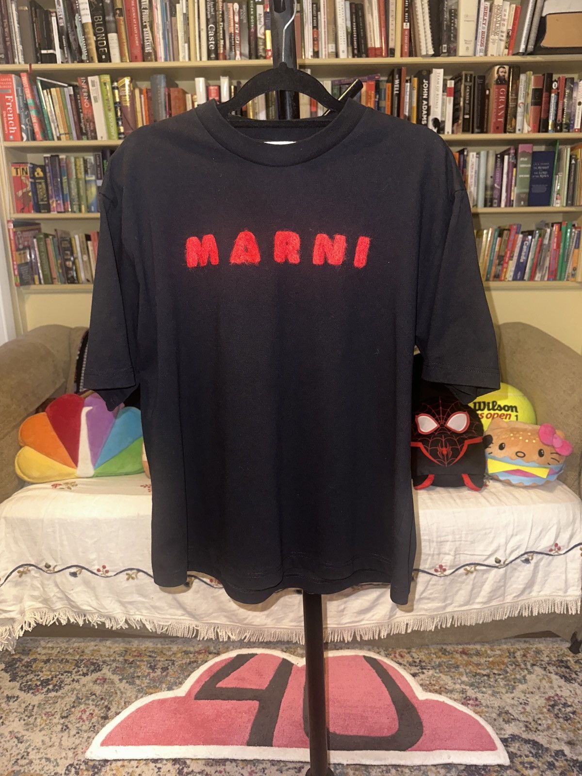 Marni Marni Mohair Wordmark Tee Size US M / EU 48-50 / 2 - 1 Thumbnail