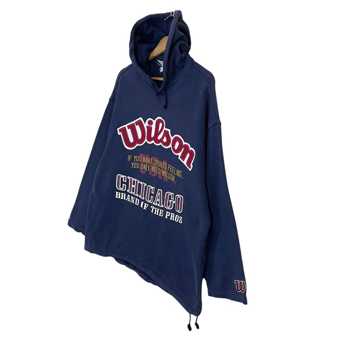 Japanese Brand Vintage 90s Wilson Chicago Usa Big Logo Crewneck Hoodie Size US L / EU 52-54 / 3 - 3 Thumbnail