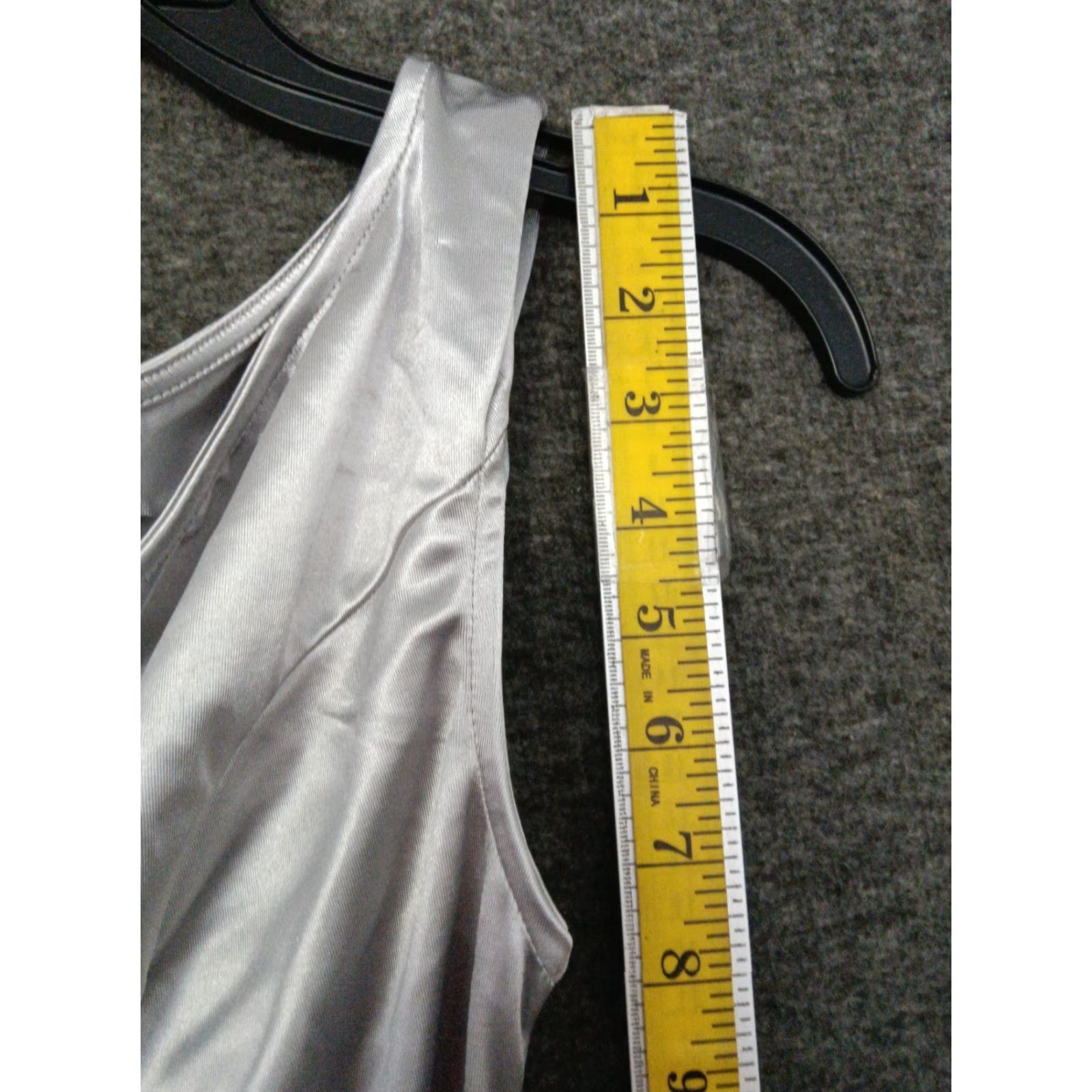 Vintage Dress Women's M Metallic Gray Ruched Party Midi Sleeveless Wrap Belt - Unbranded - Sheath - Regular - Gray - Dress Size M / US 6-8 / IT 42-44 - 7 Thumbnail