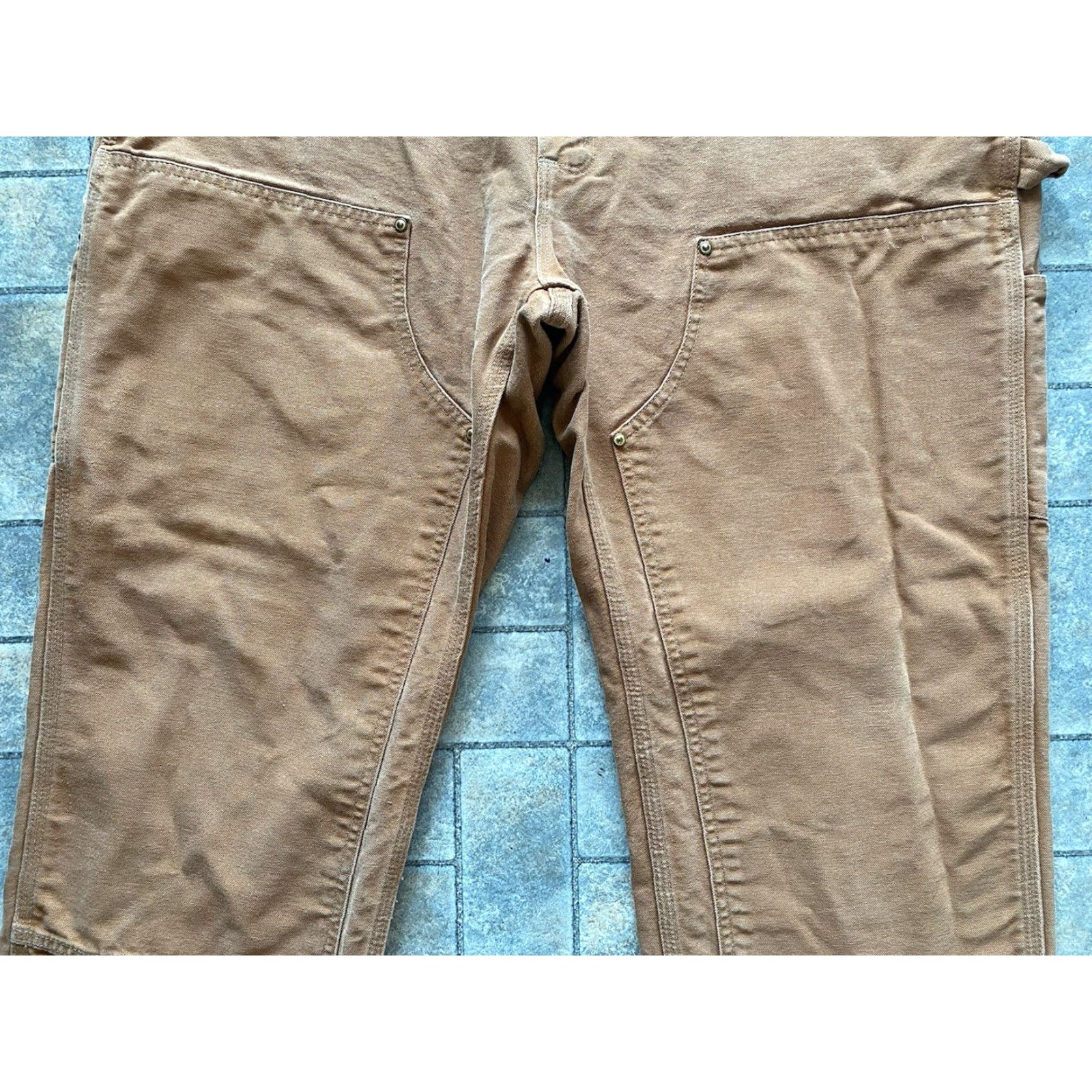 Carhartt Carhartt Pants Brown Men 38x30 Regular Inseam 30 Made In USA B01 BRN Double Knee Size US 38 / EU 54 - 3 Thumbnail