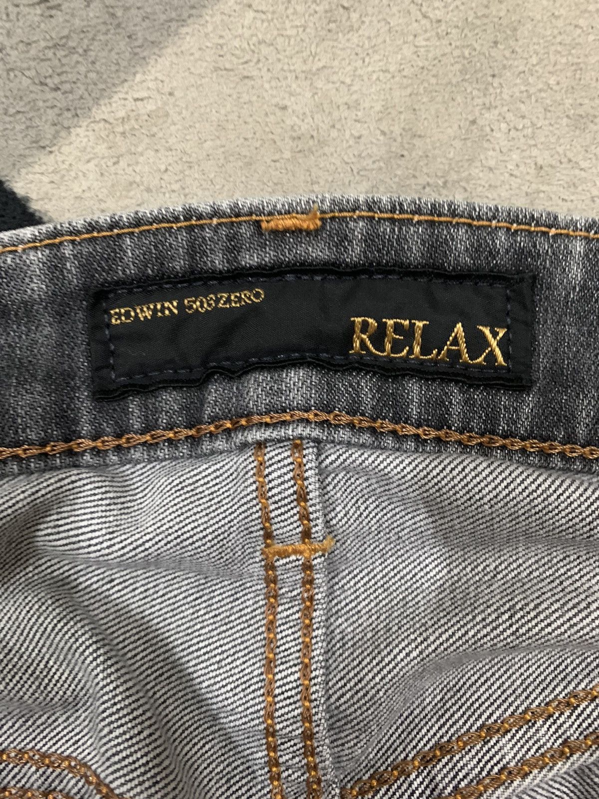 Edwin Vintage Edwin 503Zero Faded Baggy Distressed Grunge Jeans Size US 33 - 18 Thumbnail
