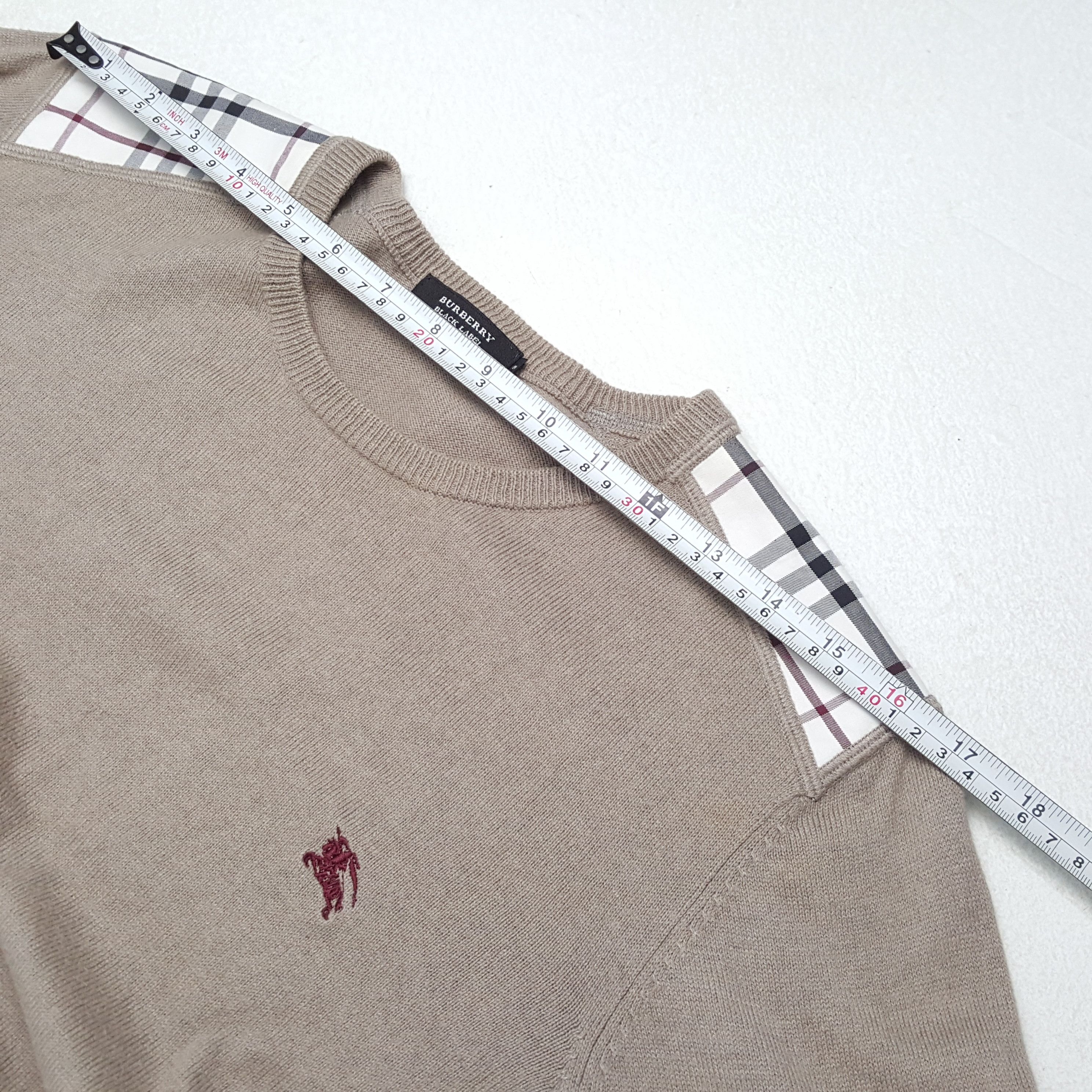 Burberry × Vintage BURBERRY BLACK LABEL Small Logo Long Sleeve Tshirt Size US M / EU 48-50 / 2 - 5 Thumbnail
