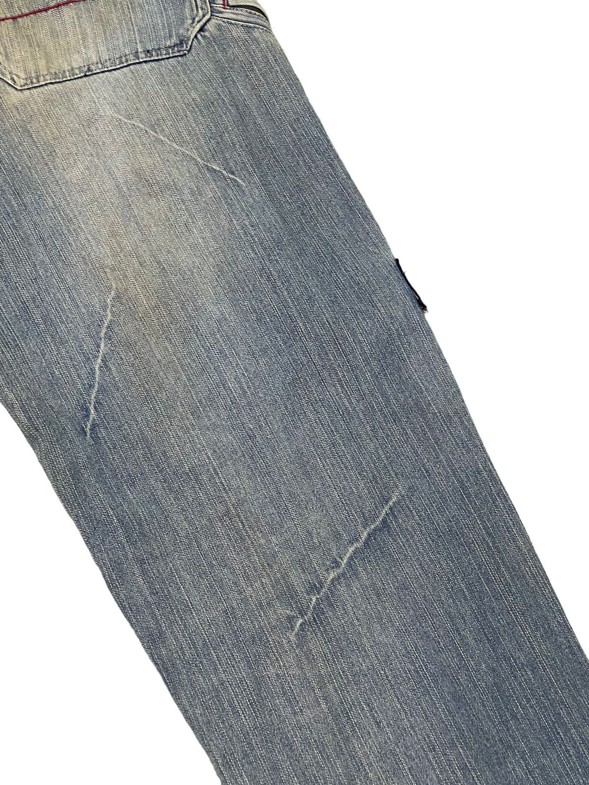 Japanese Brand Baggy Jeans Vtg Thriller Denim Distress Wide Denim 6🟦3 Size US 33 - 19 Thumbnail