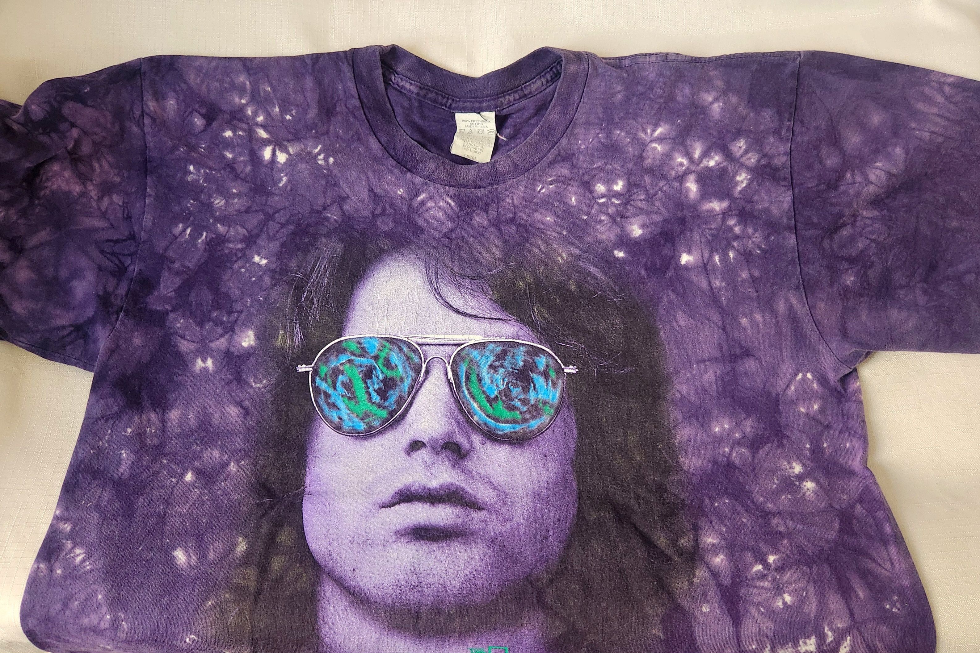 Band Tees THE DOORS Liquid Blue missing tag Tiedye Shirt 2006 SZ Large Size US L / EU 52-54 / 3 - 5 Thumbnail