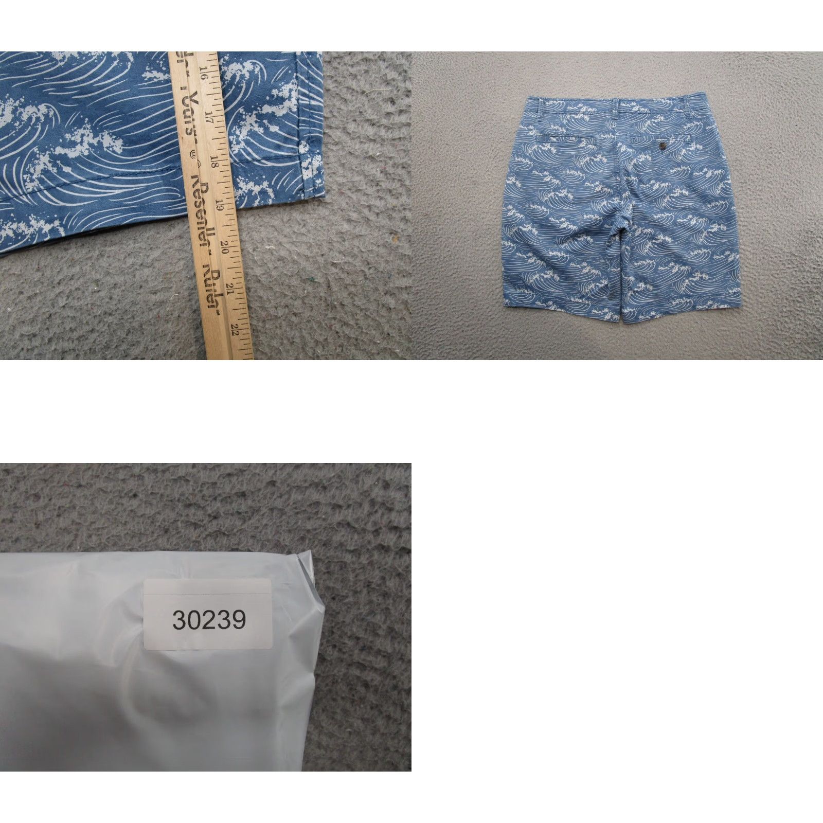 Vintage Aéropostale Men Blue Waves Geometric Chino Outdoors Shorts Beach Size 32 Men Size US 32 / EU 48 - 8 Thumbnail